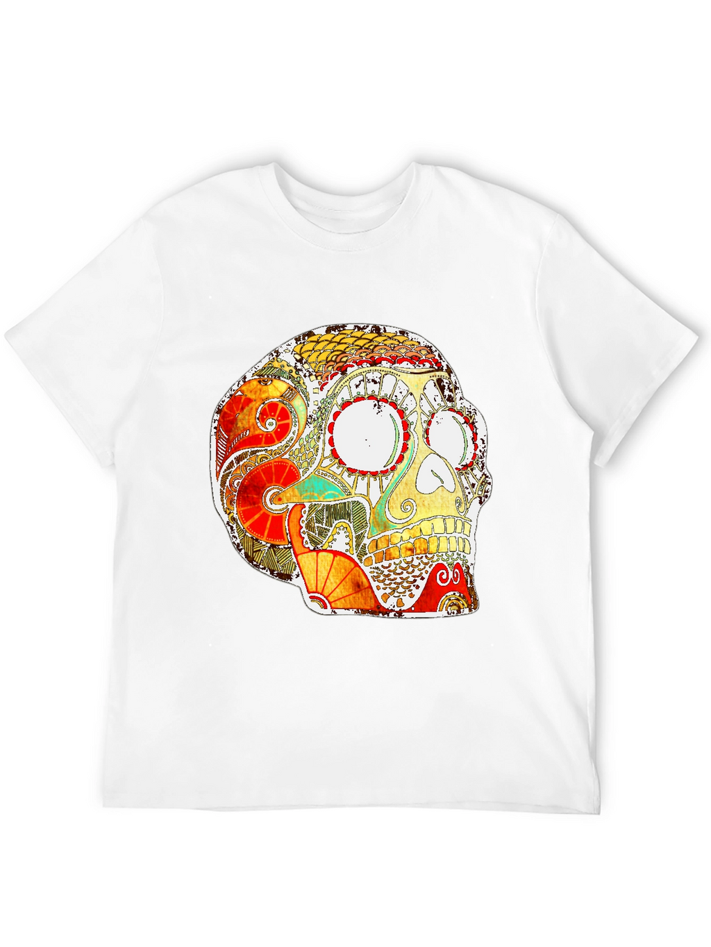 Skull Graphic Print T-Shirt
