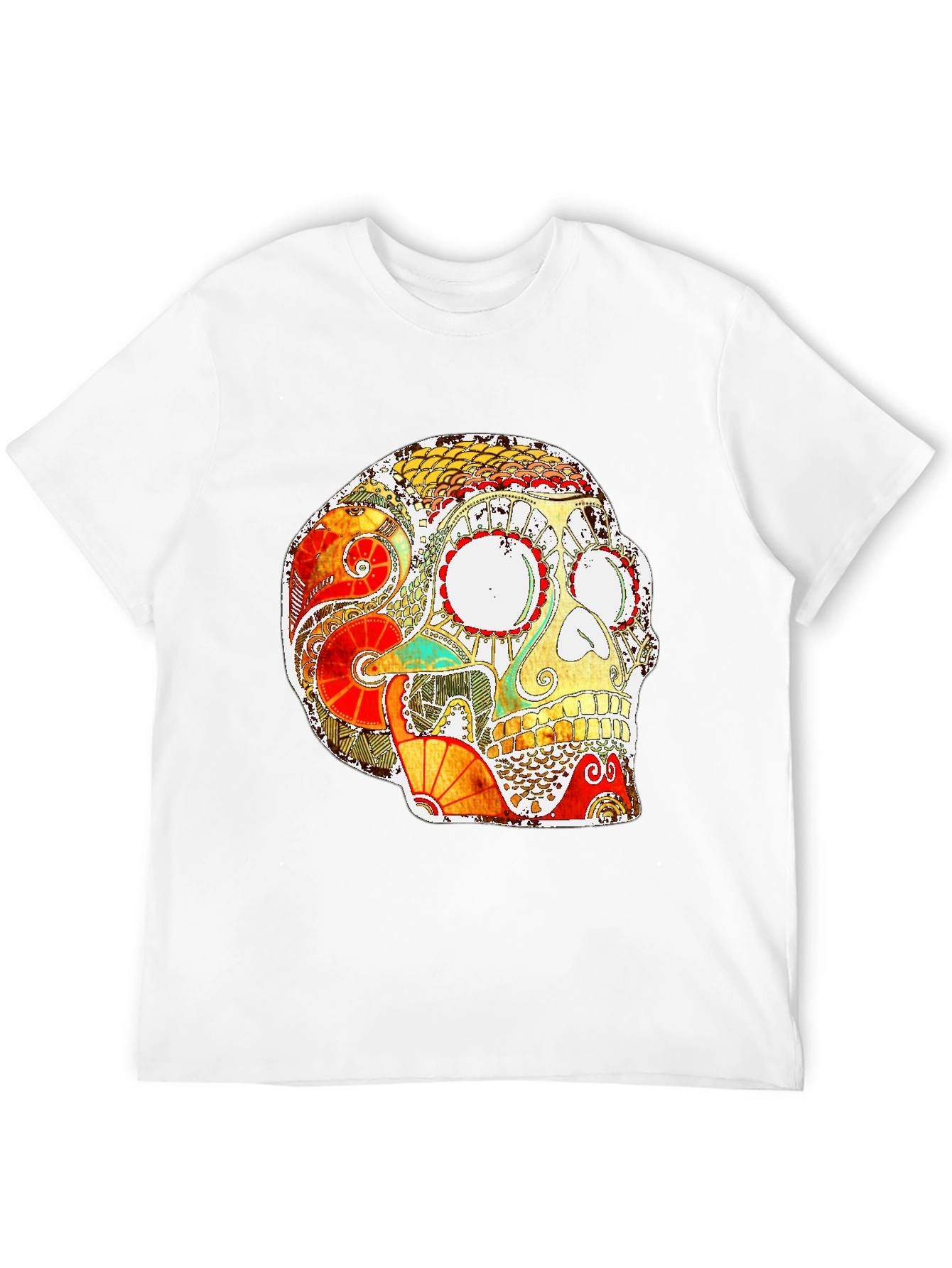 Skull Graphic Print T-Shirt