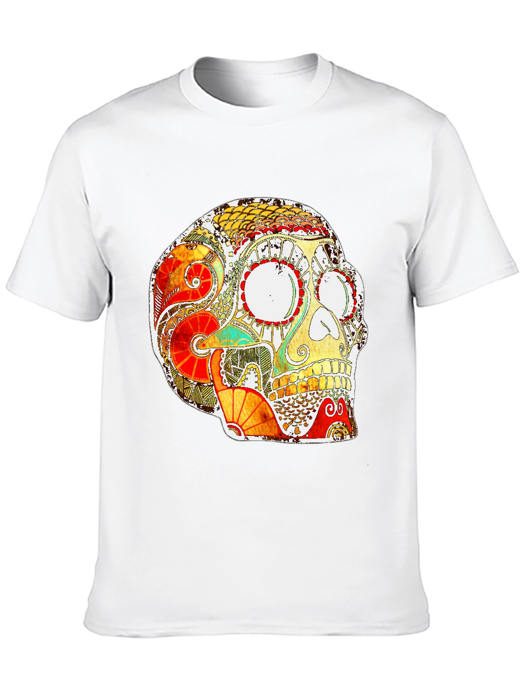 Skull Graphic Print T-Shirt