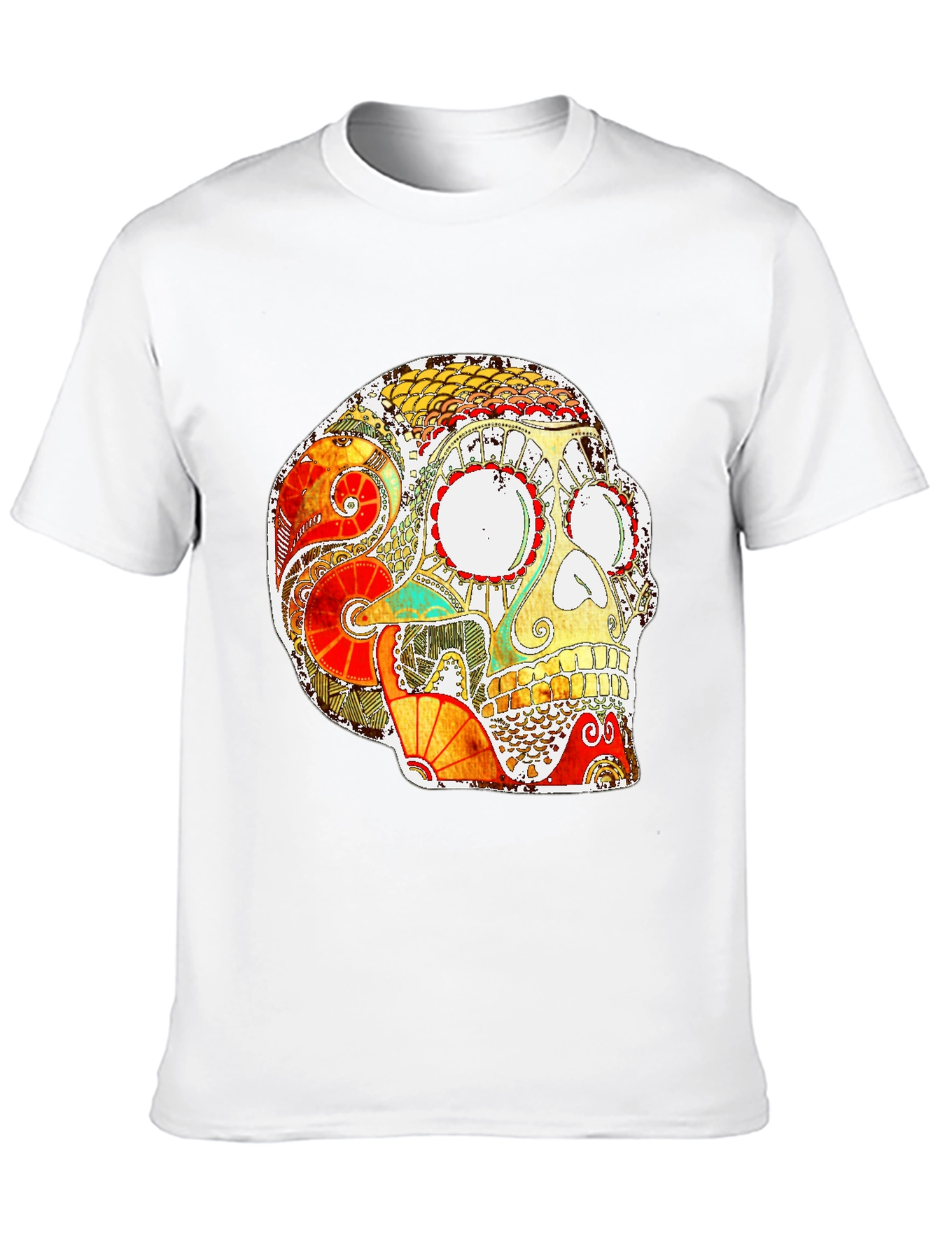 Skull Graphic Print T-Shirt
