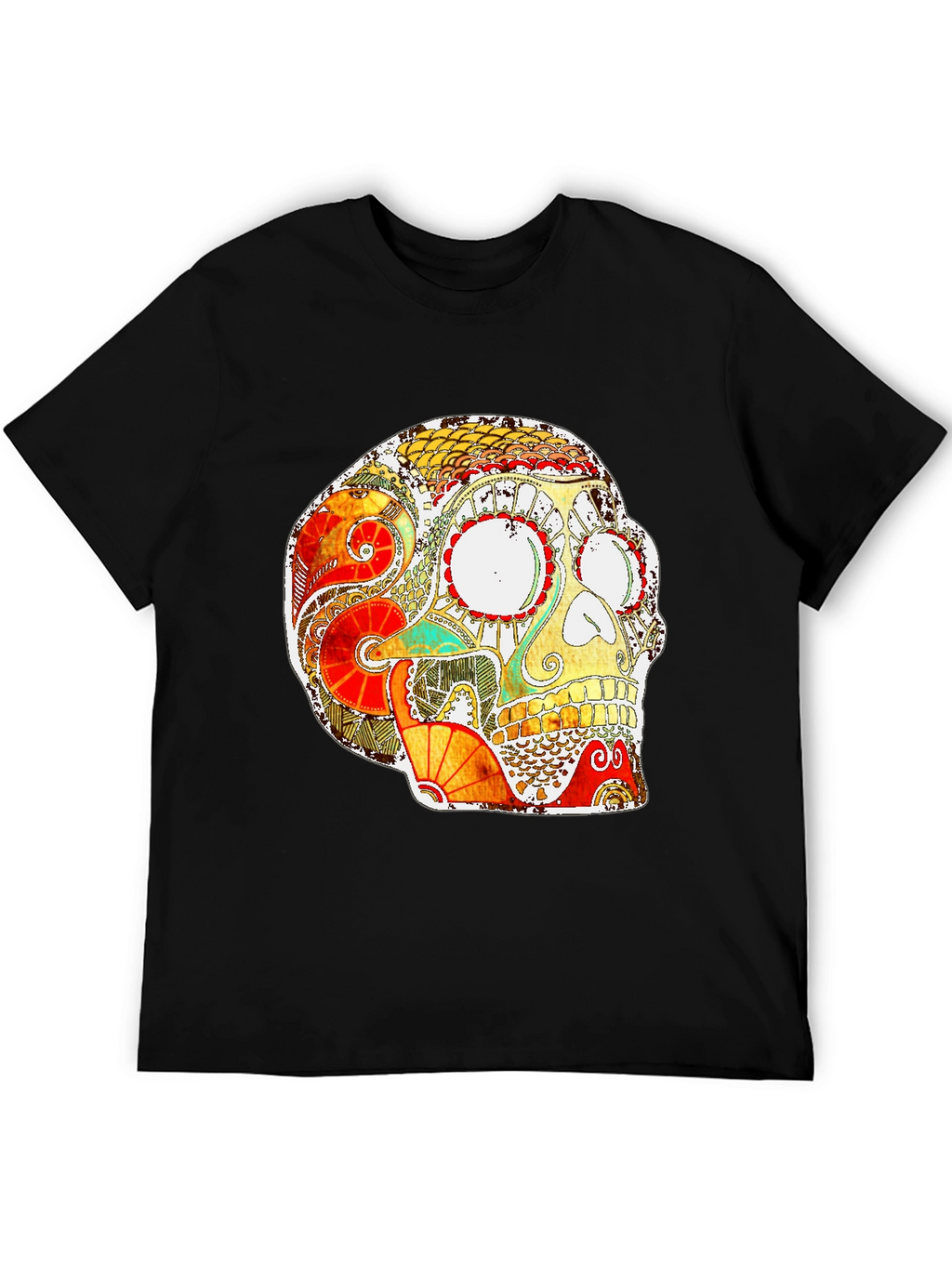 Skull Graphic Print T-Shirt