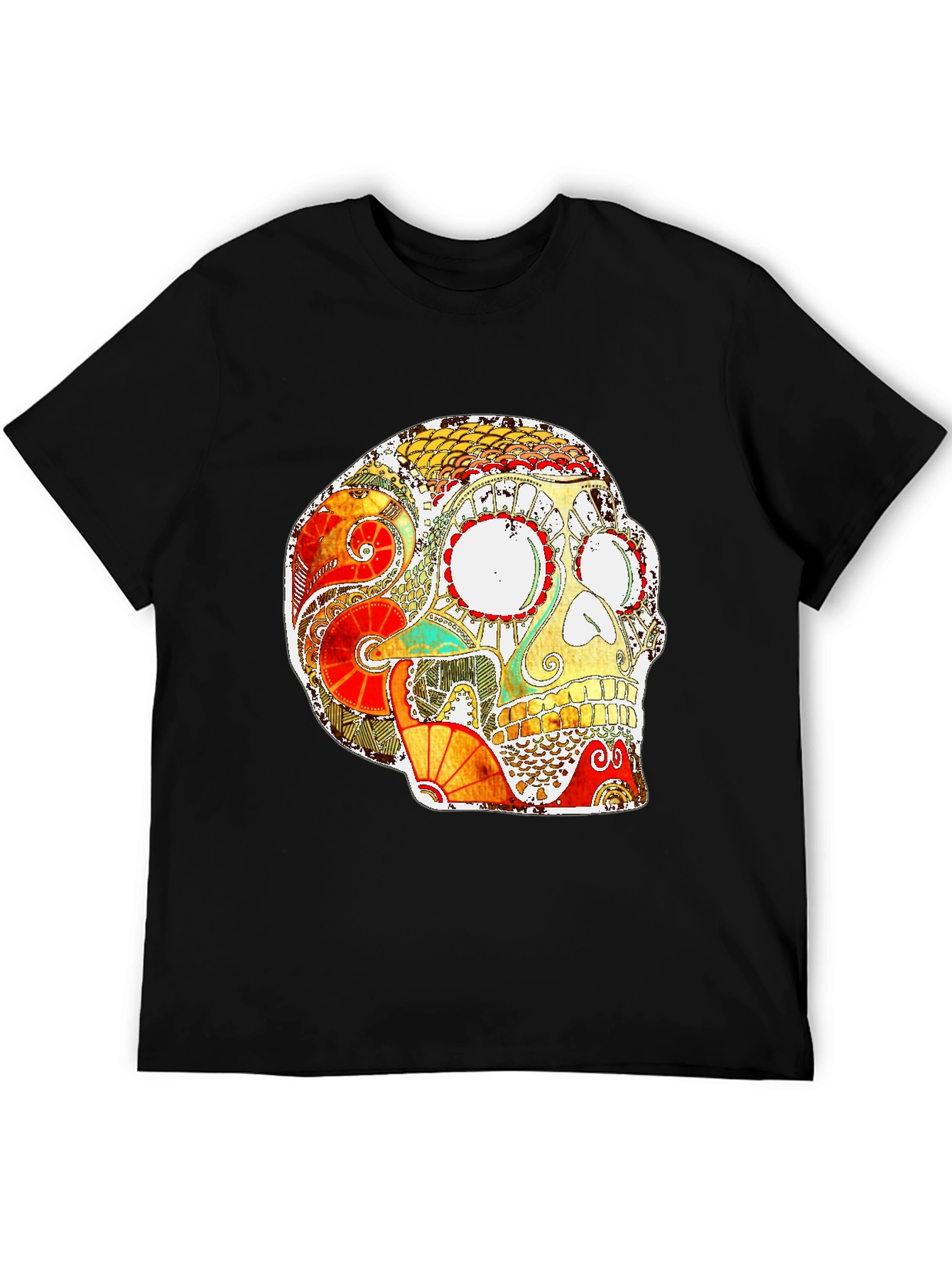 Skull Graphic Print T-Shirt