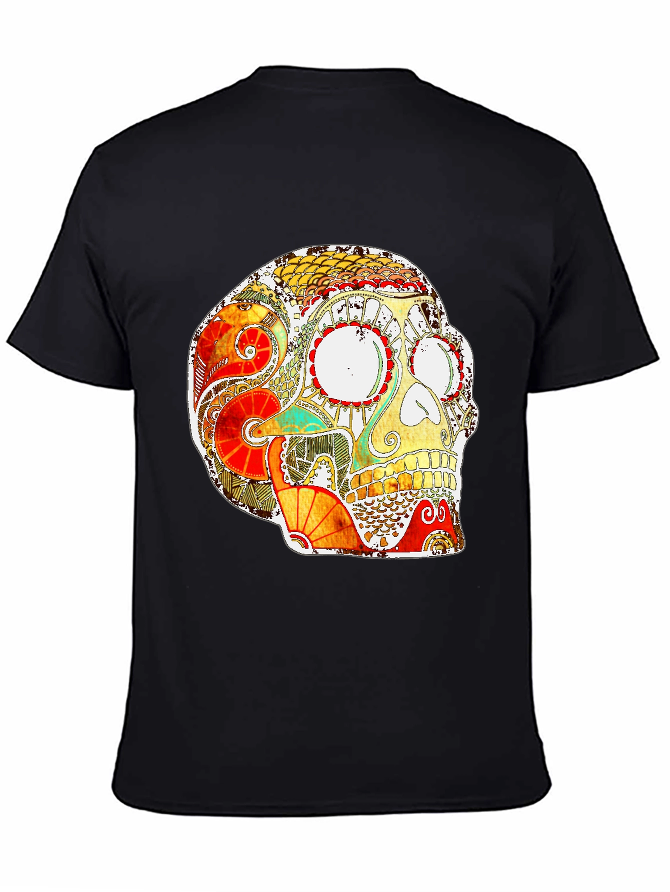 Skull Graphic Print T-Shirt
