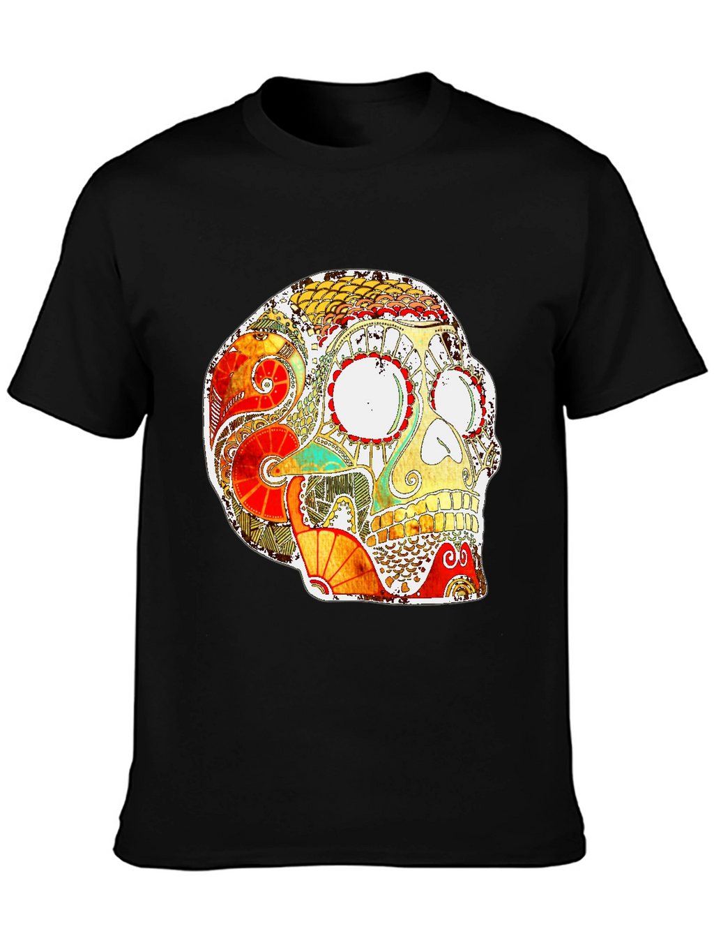 Skull Graphic Print T-Shirt