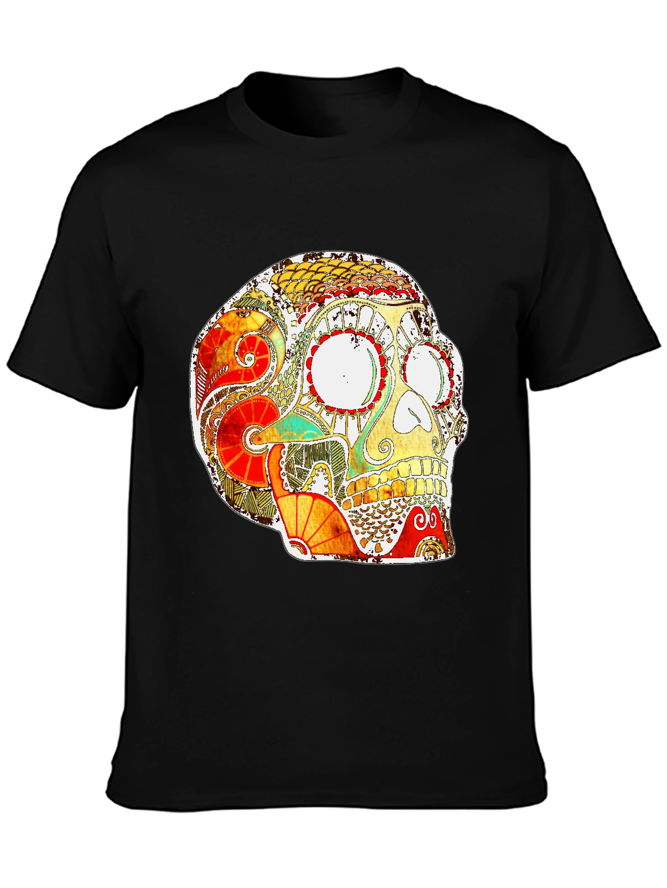 Skull Graphic Print T-Shirt