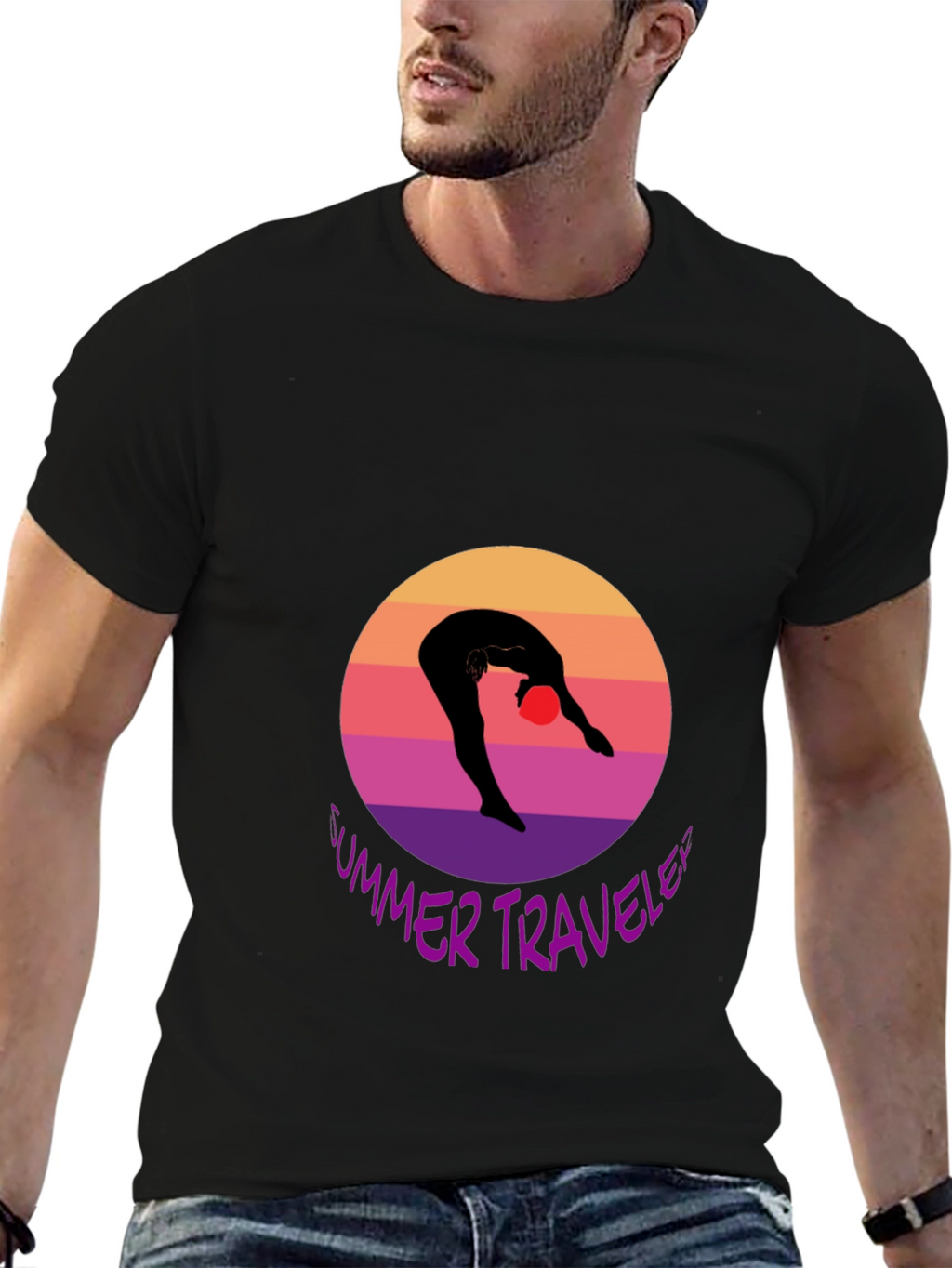 Summer Traveler T-Shirt Black