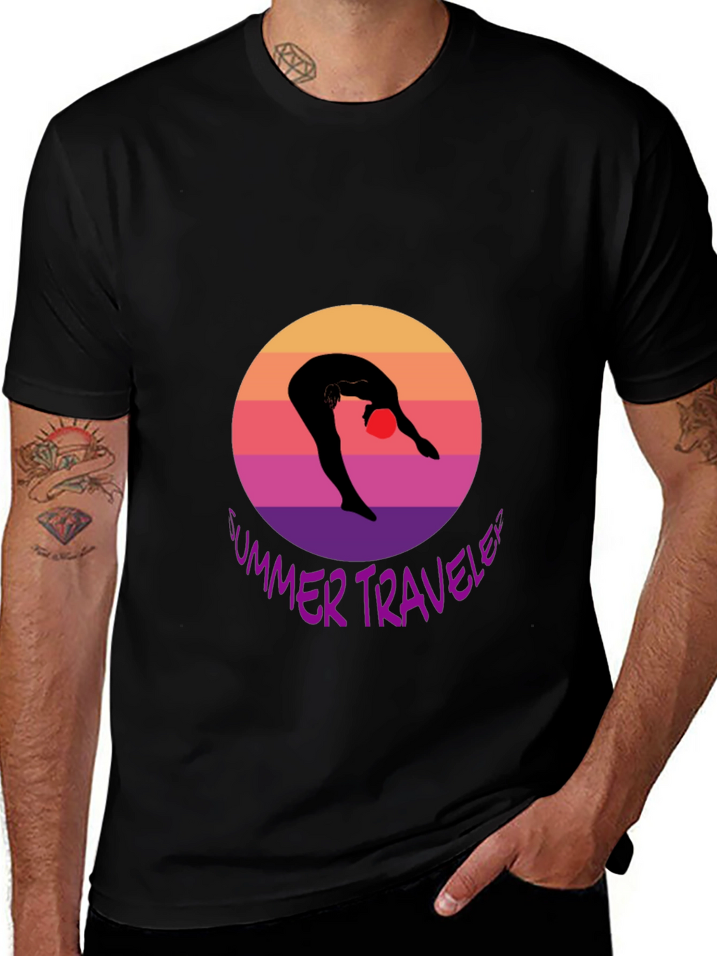 Summer Traveler T-Shirt Black