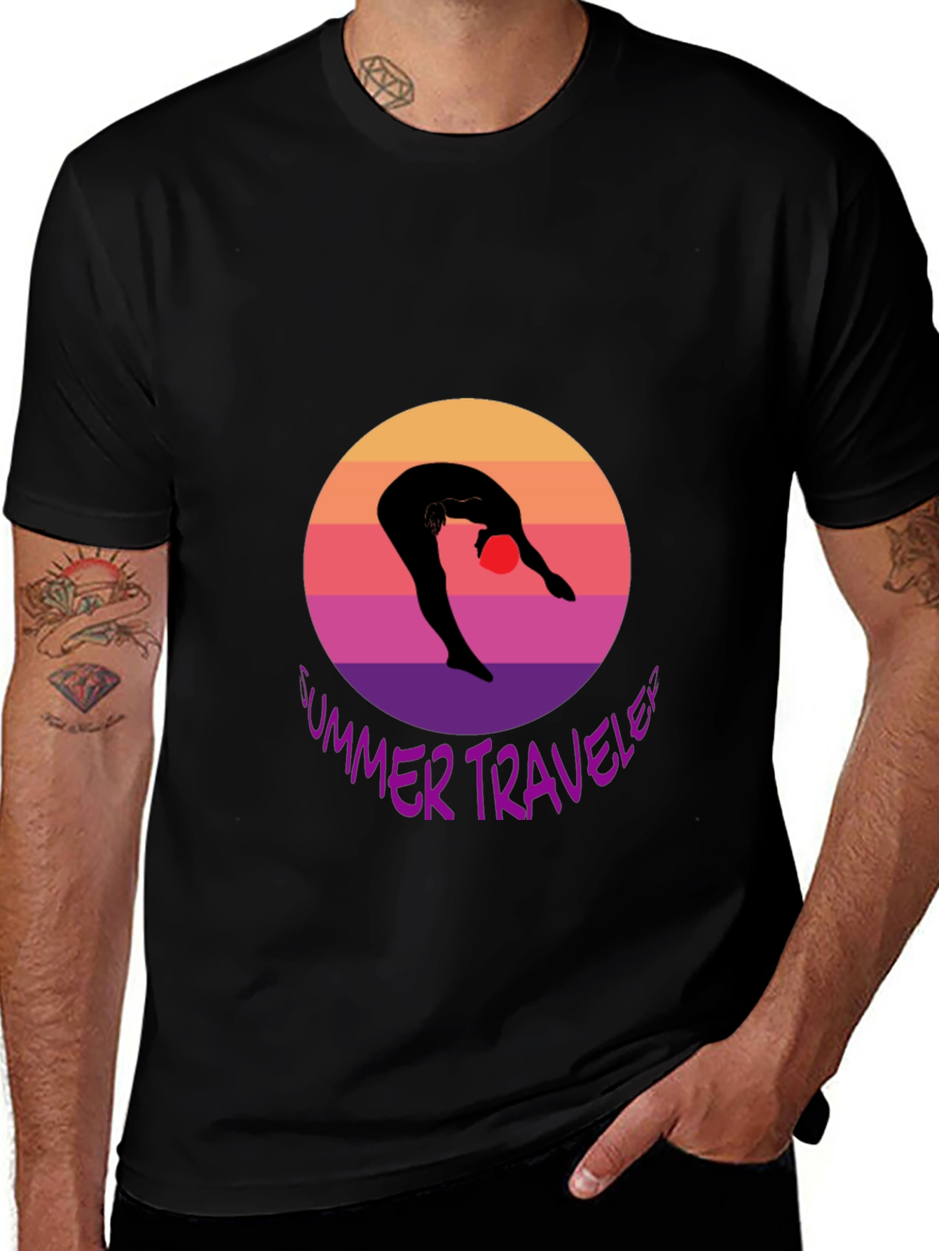 Summer Traveler T-Shirt Black