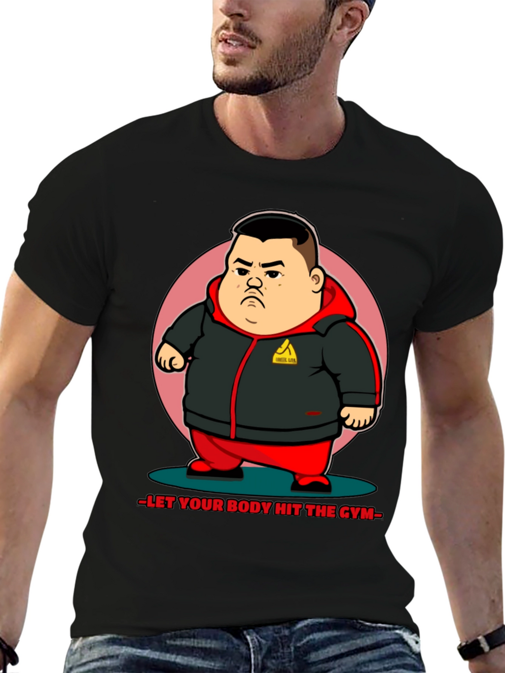 Hit the Gym Graphic Tee - Mens Black T-Shirt