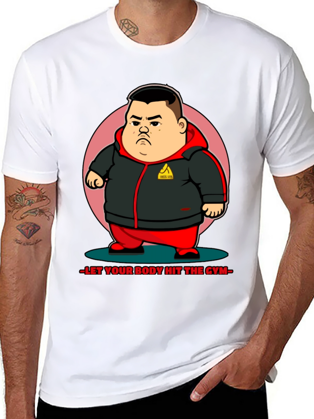 Hit the Gym Graphic Tee - Mens Black T-Shirt