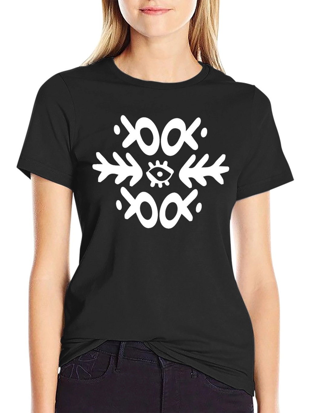 Eye Arrow Black Graphic Tee