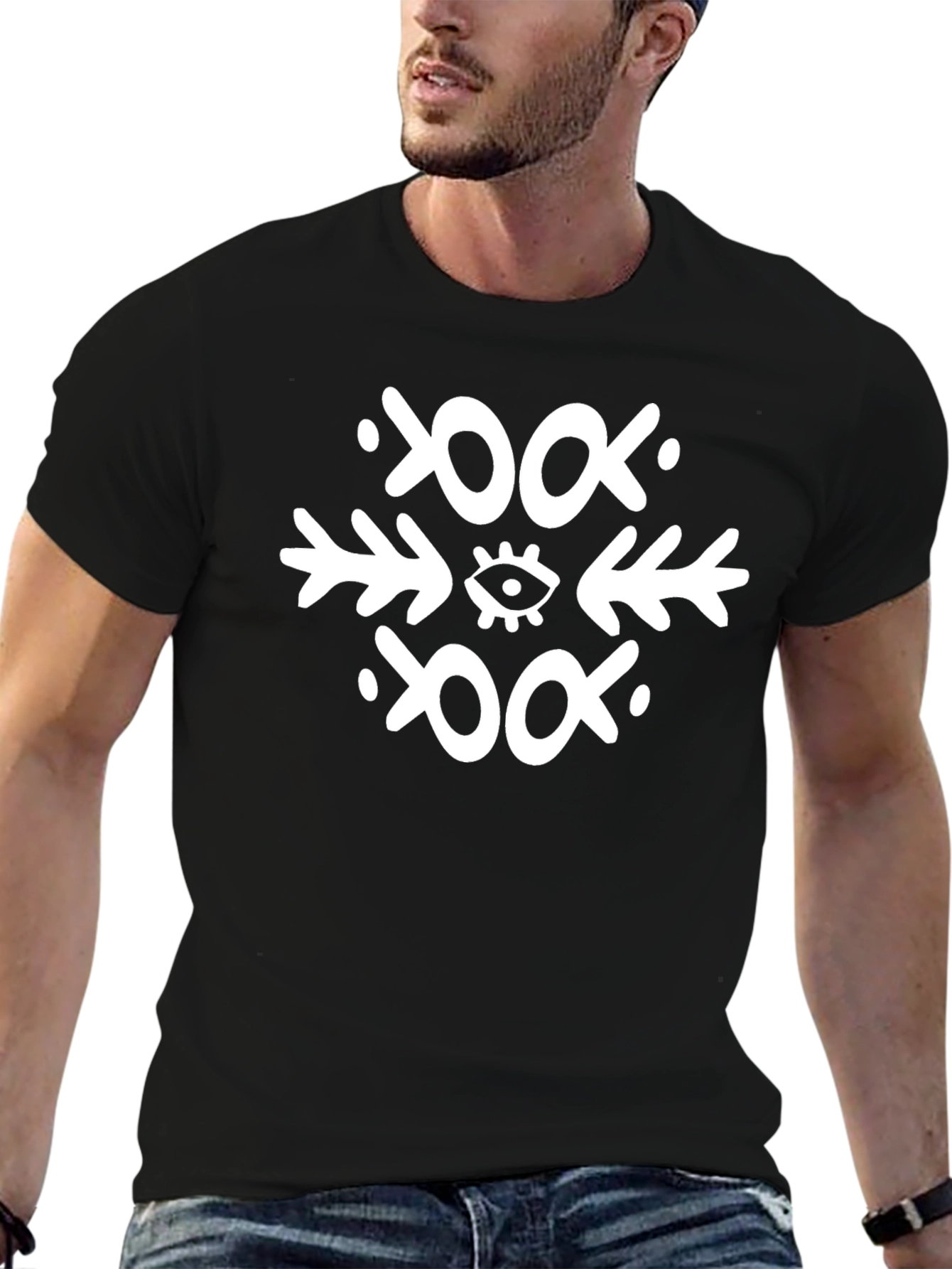 Eye Arrow Black Graphic Tee