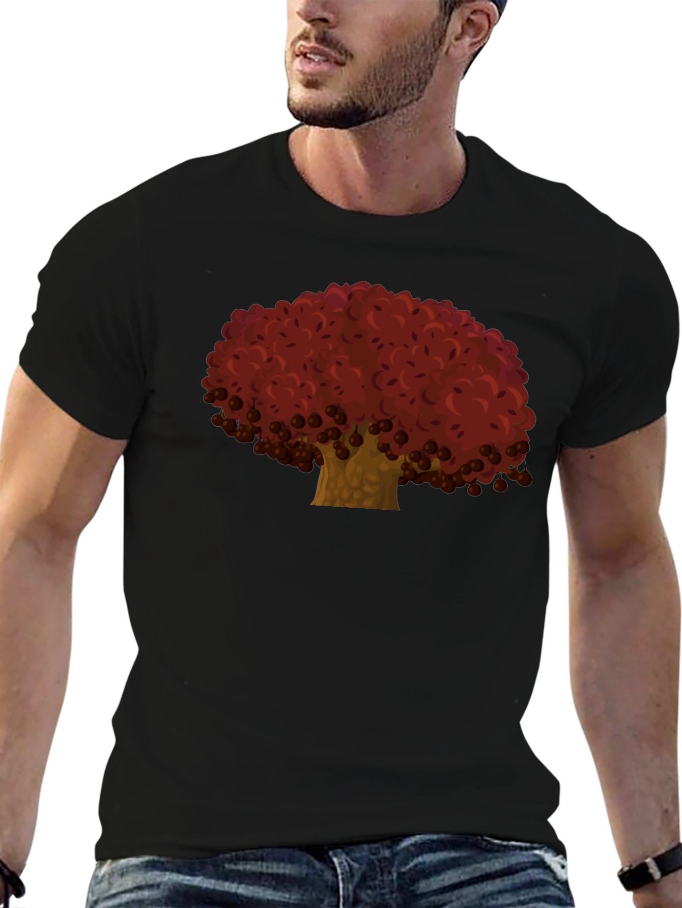 Red Tree Graphic Tee - Casual Comfort