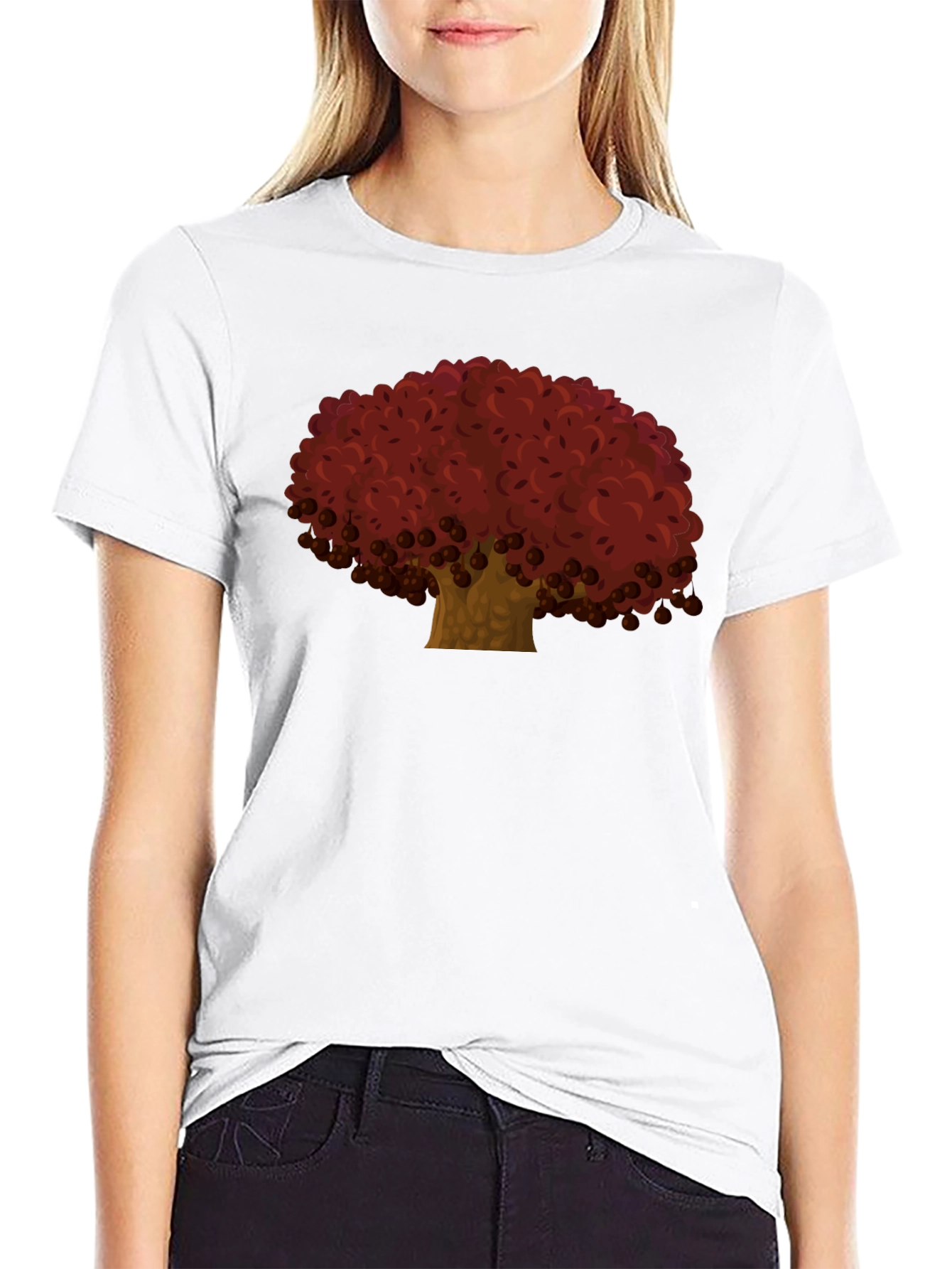 Red Tree Graphic Tee - Casual Comfort