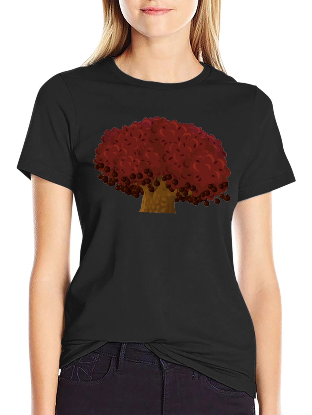 Red Tree Graphic Tee - Casual Comfort