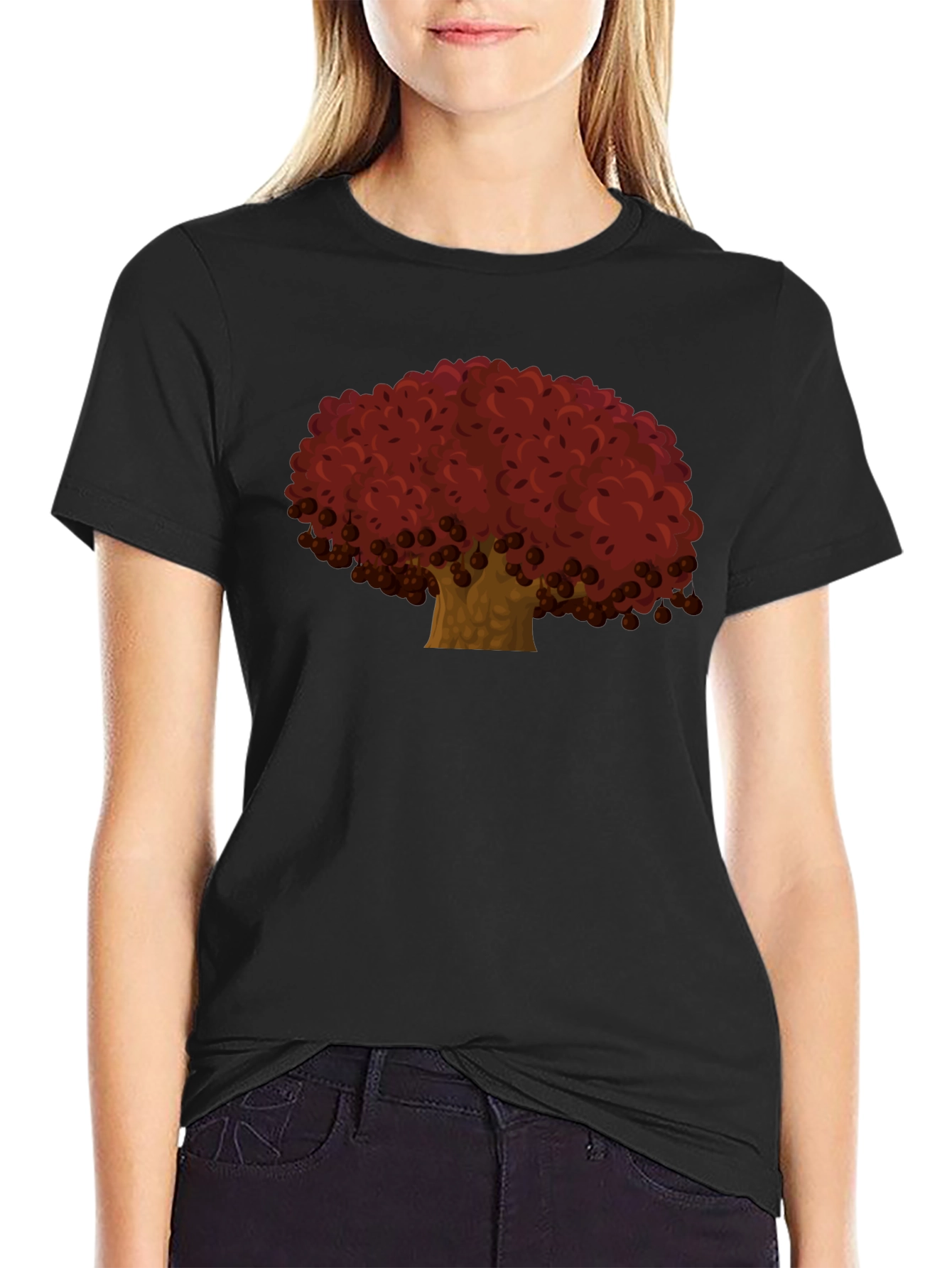 Red Tree Graphic Tee - Casual Comfort