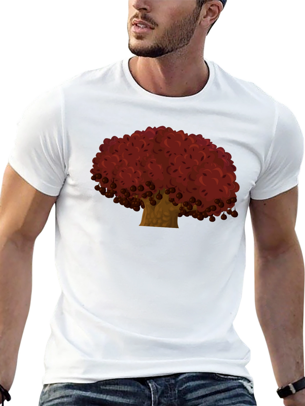 Red Tree Graphic Tee - Casual Comfort