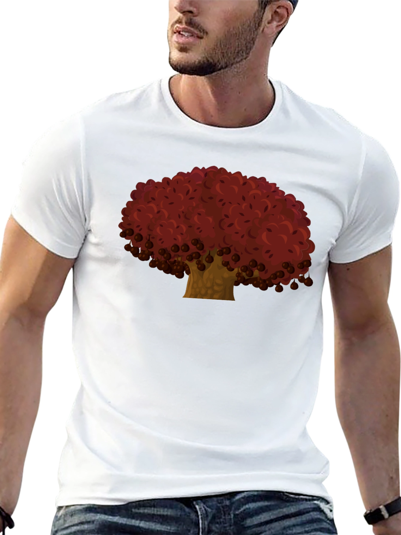 Red Tree Graphic Tee - Casual Comfort