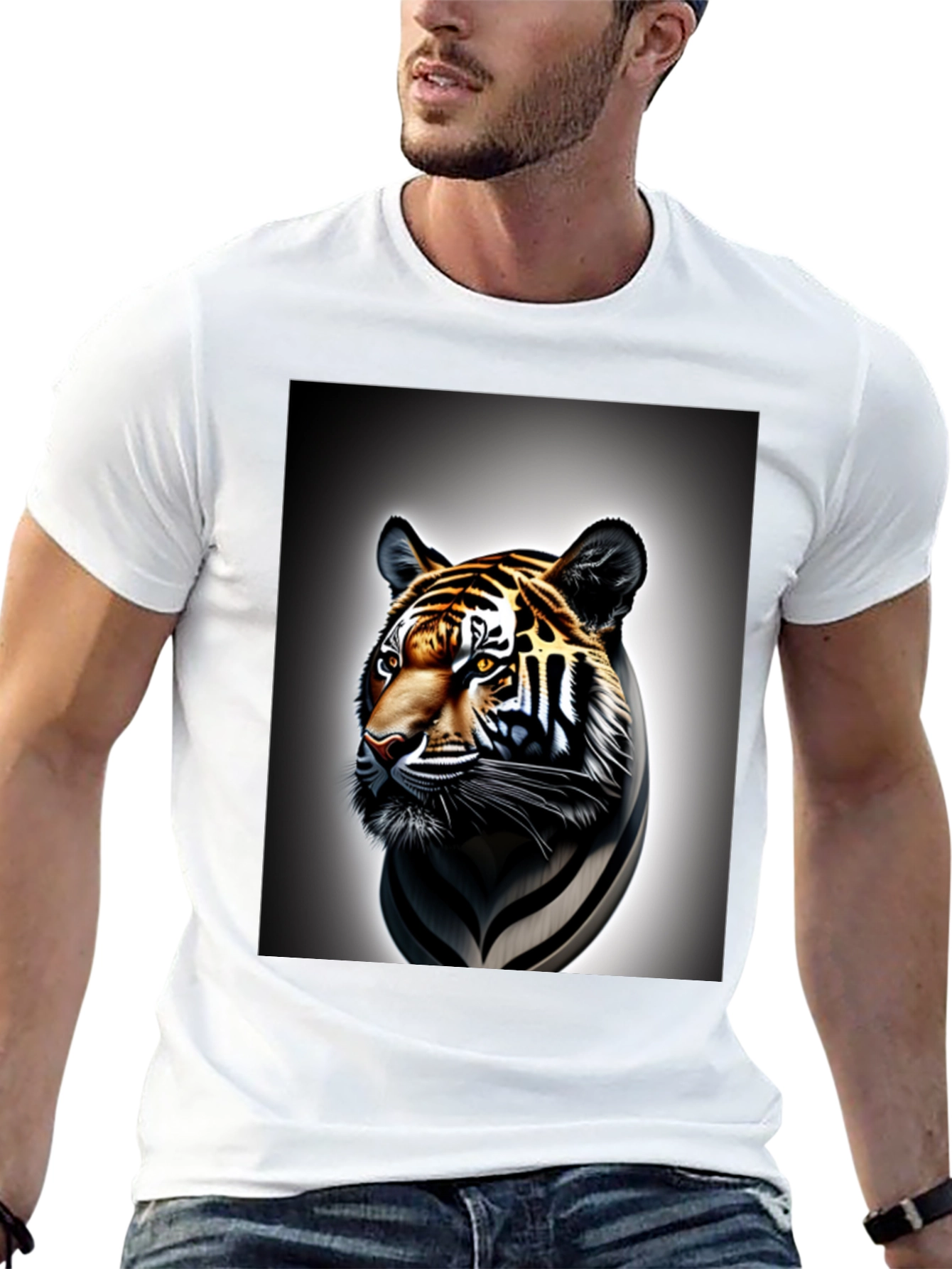 Tiger Graphic Tee - Cool Animal Print Shirt