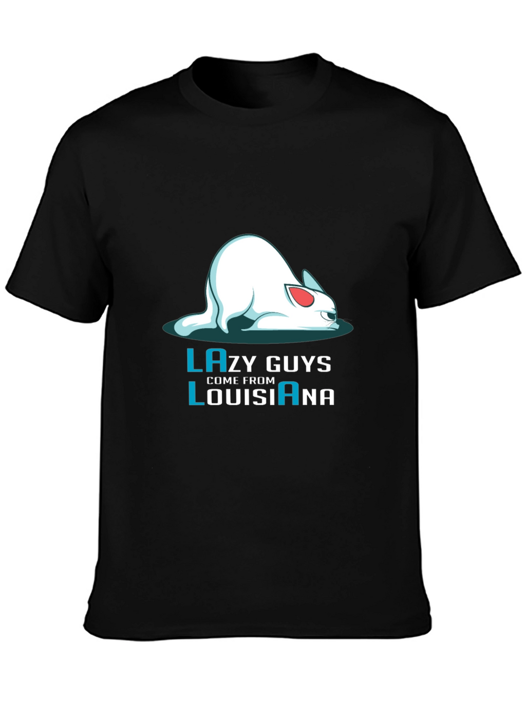 Lazy Guys Louisiana Graphic Tee - Black