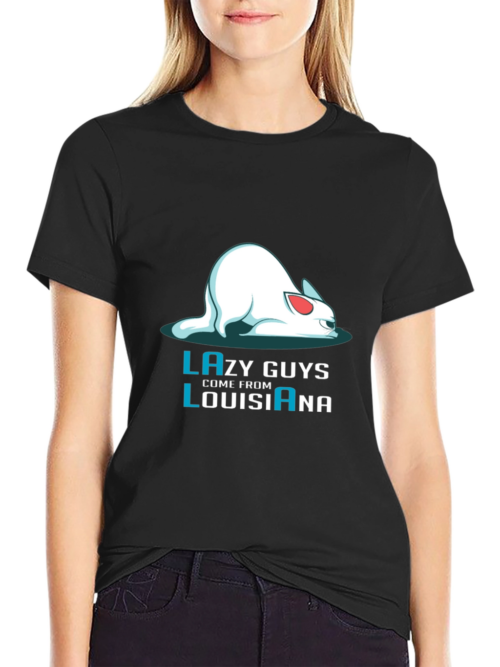 Lazy Guys Louisiana Graphic Tee - Black