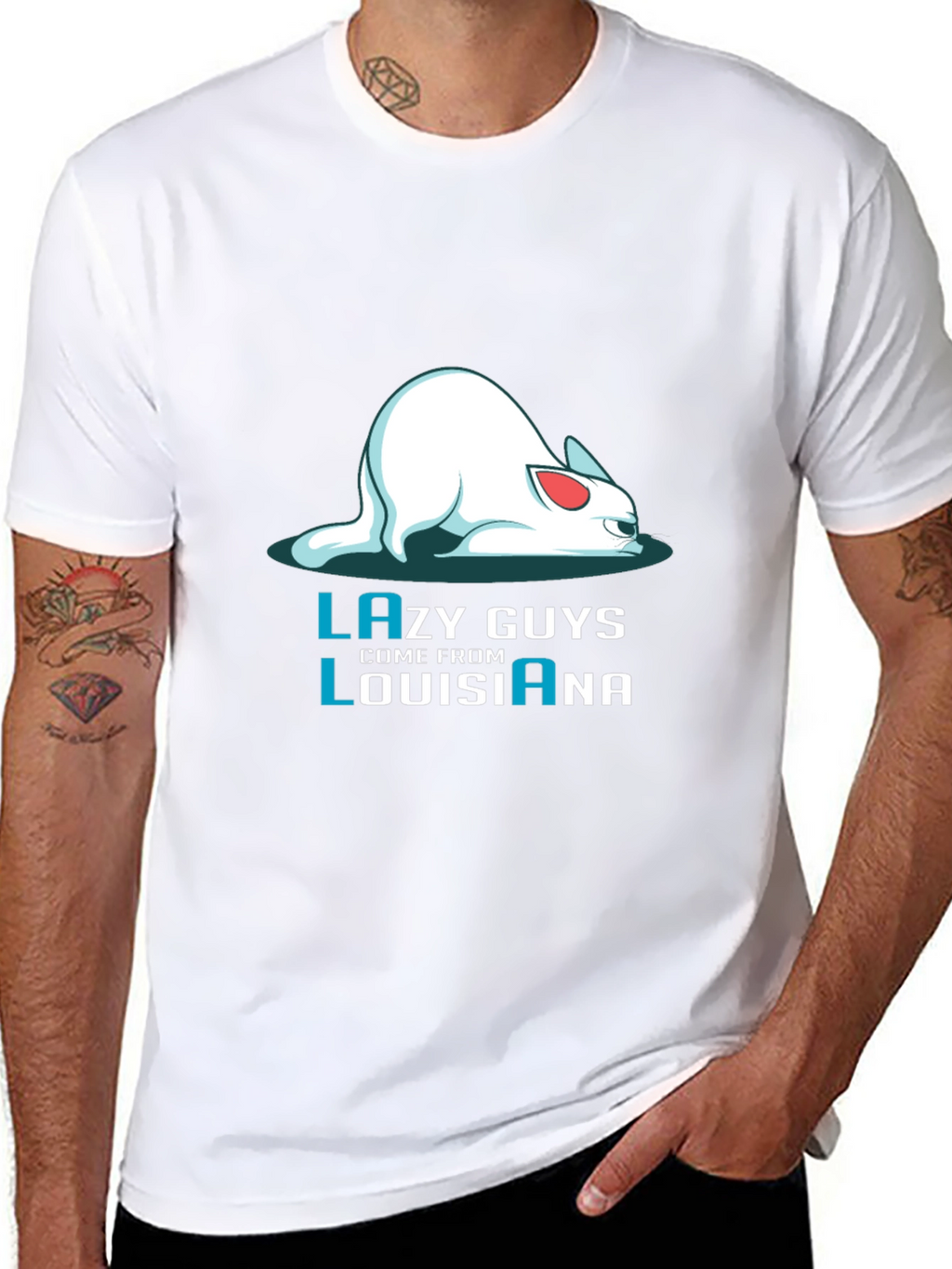 Lazy Guys Louisiana Graphic Tee - Black