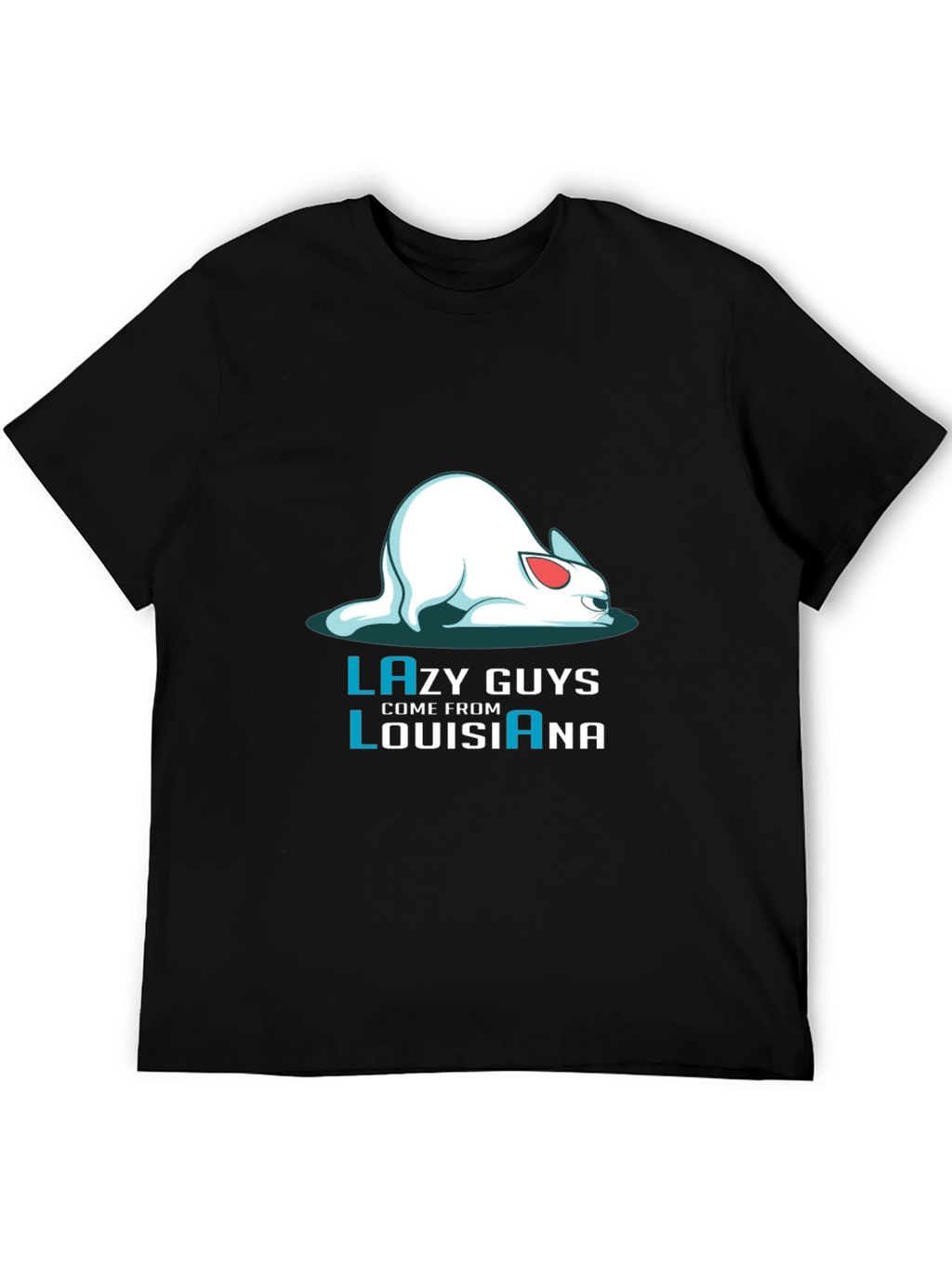 Lazy Guys Louisiana Graphic Tee - Black