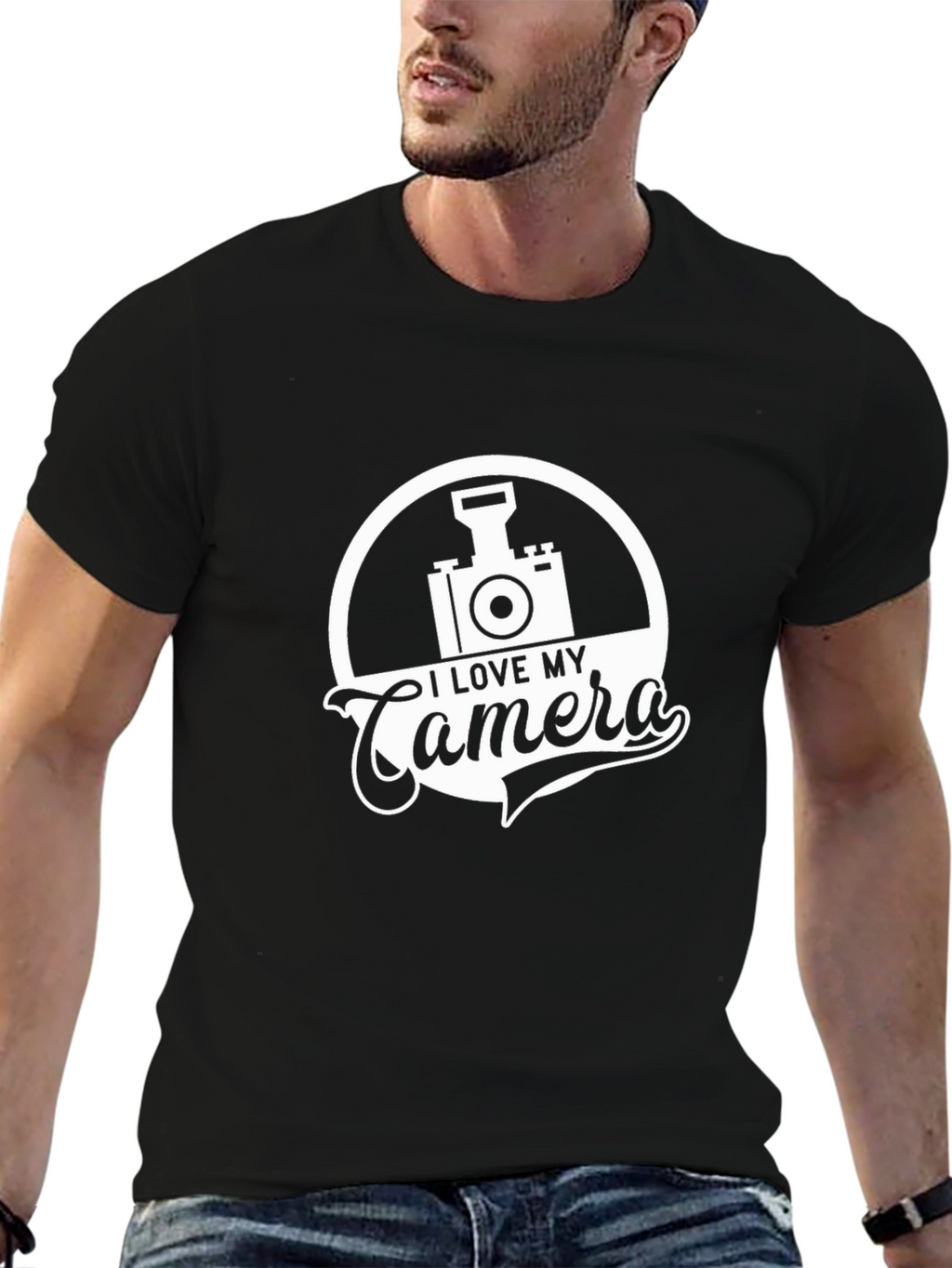 I Love My Camera Graphic T-Shirt