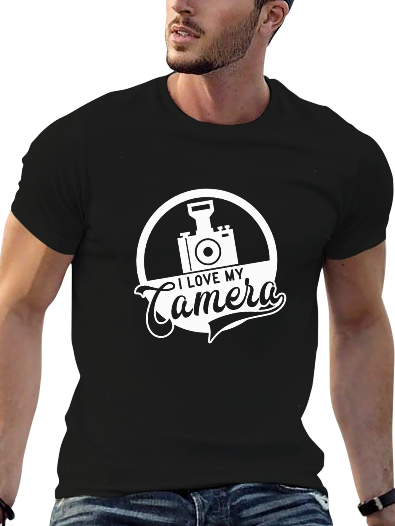 I Love My Camera Graphic T-Shirt