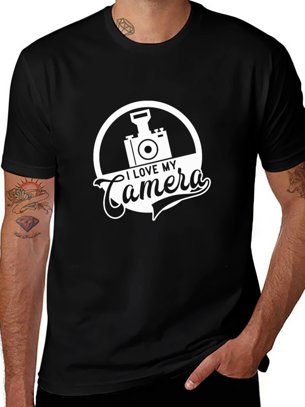 I Love My Camera Graphic T-Shirt