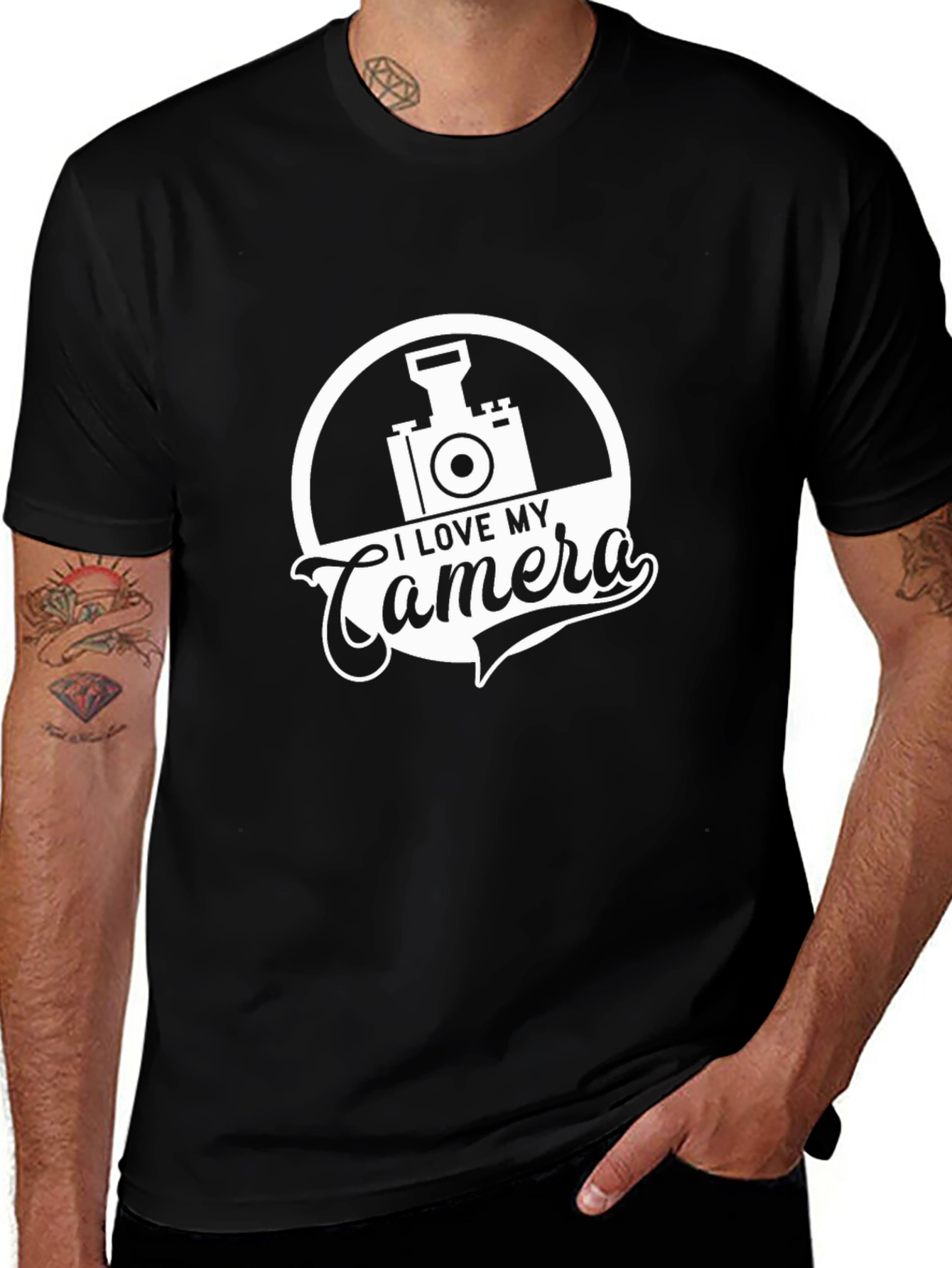 I Love My Camera Graphic T-Shirt