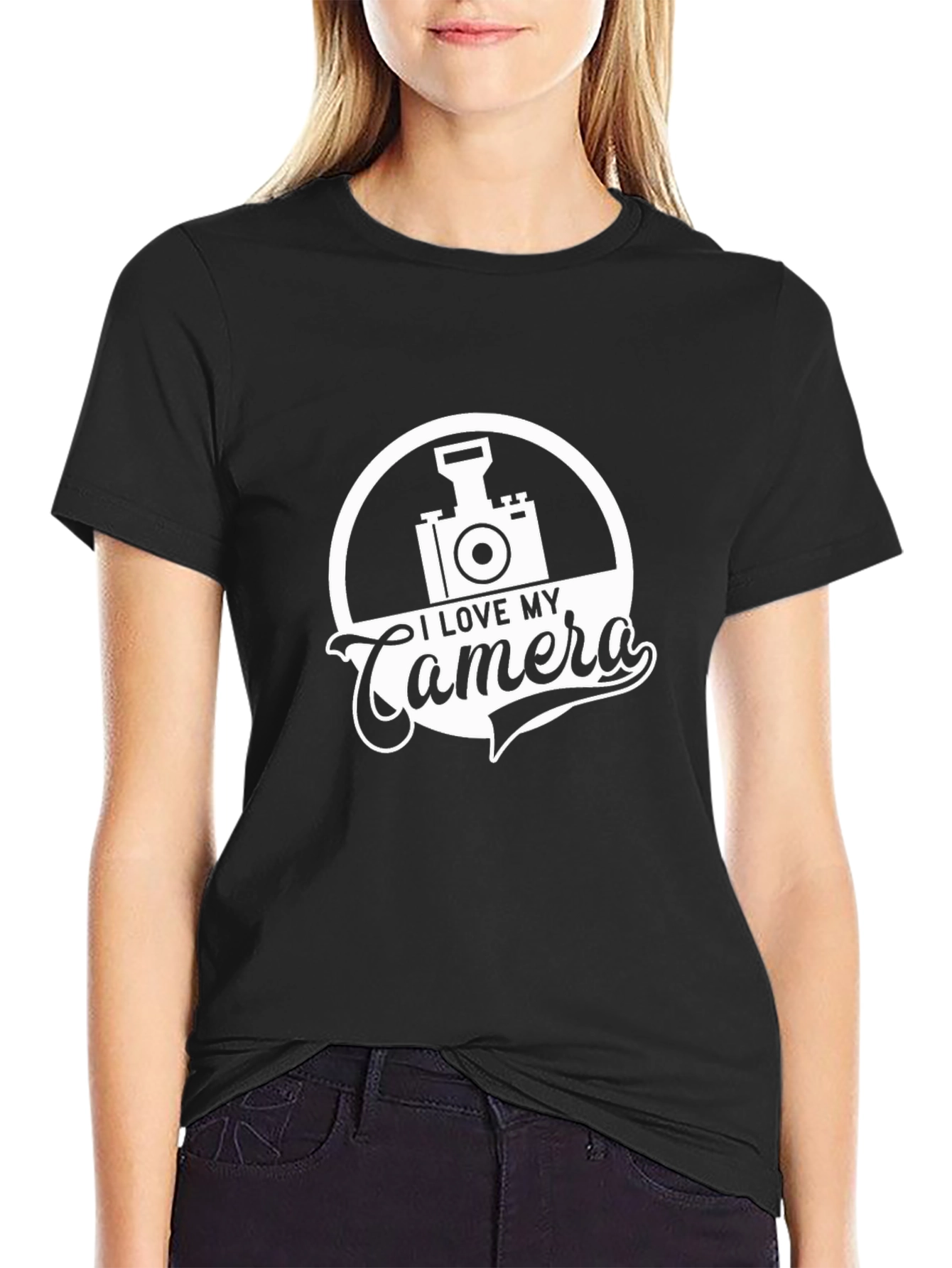 I Love My Camera Graphic T-Shirt