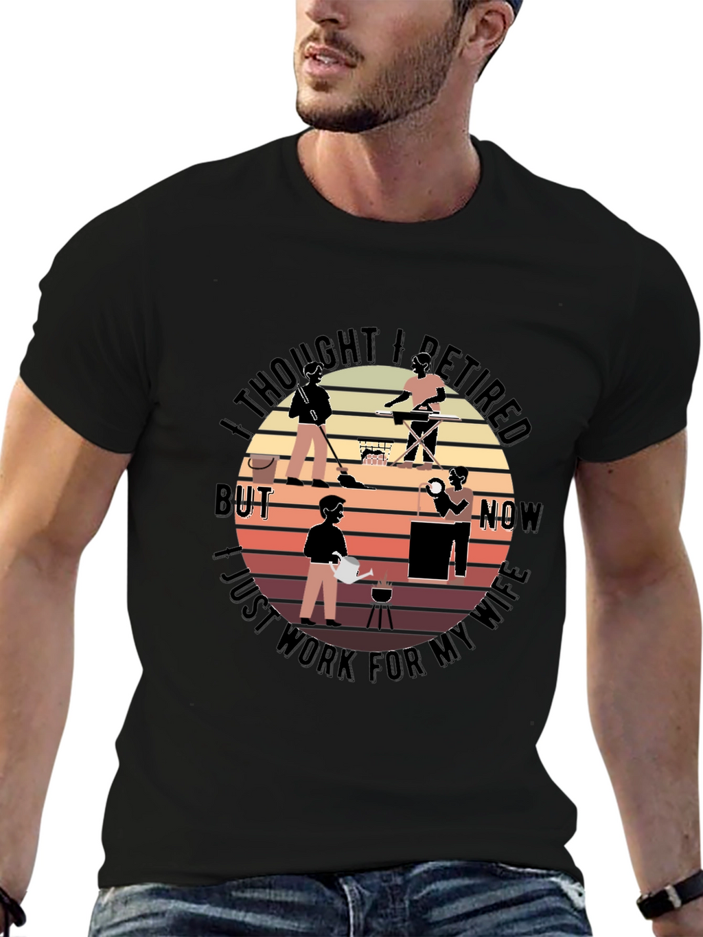 Retired? Husband T-Shirt Funny