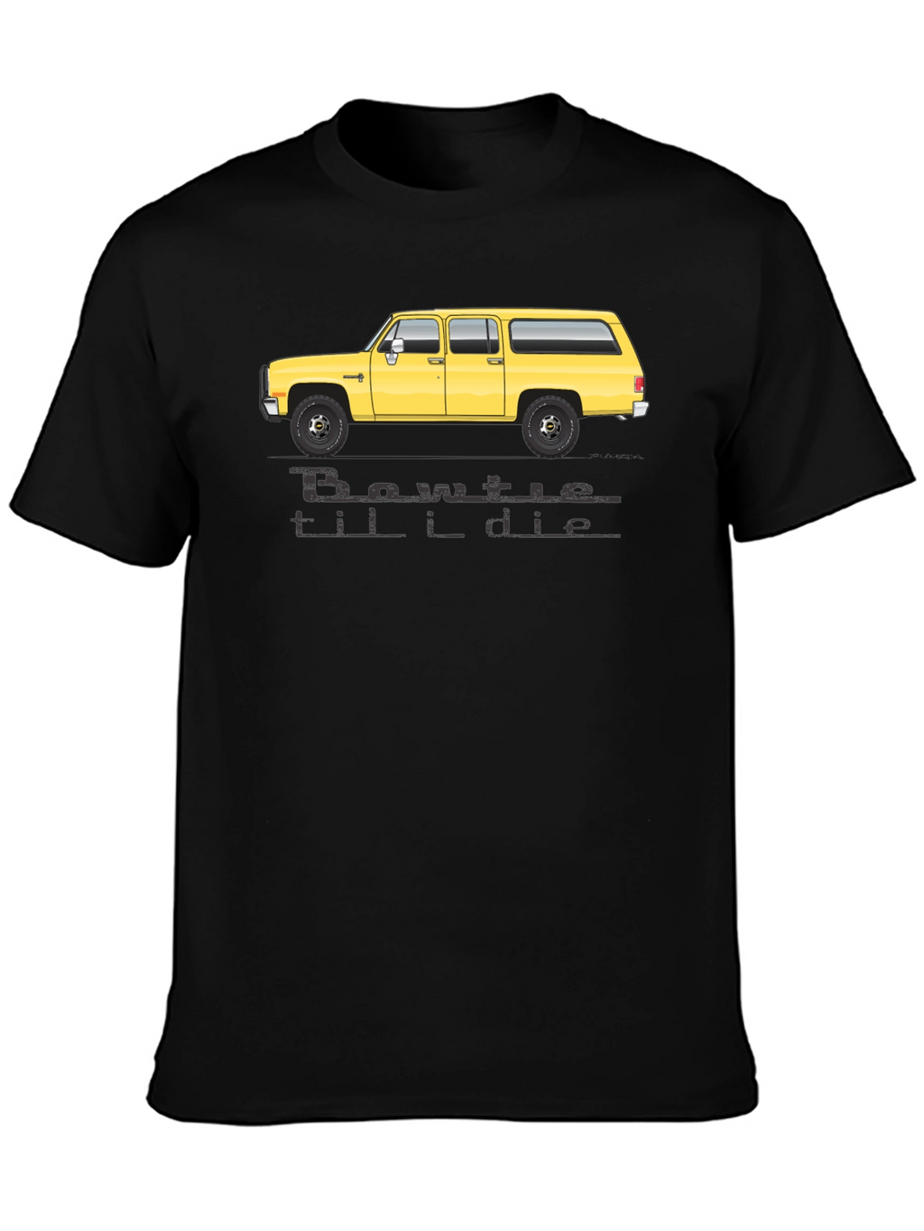 Bowtie Til I Die T-Shirt - Yellow Suburban