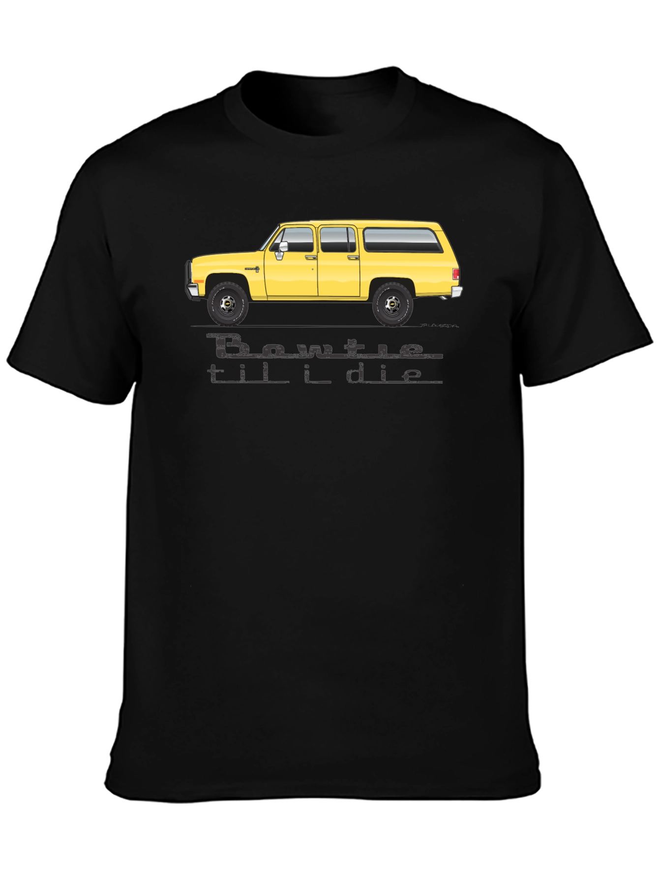 Bowtie Til I Die T-Shirt - Yellow Suburban