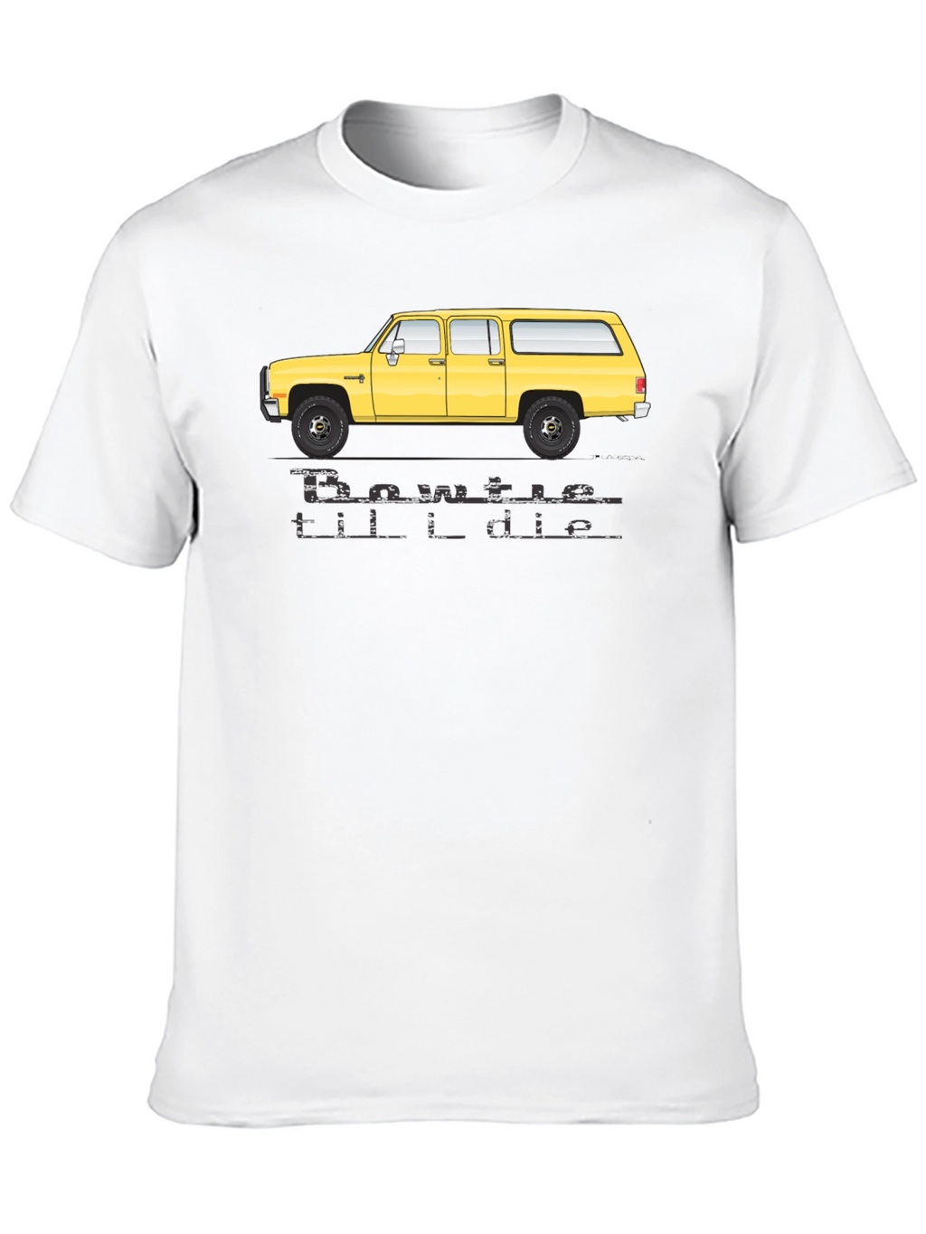 Bowtie Til I Die T-Shirt - Yellow Suburban
