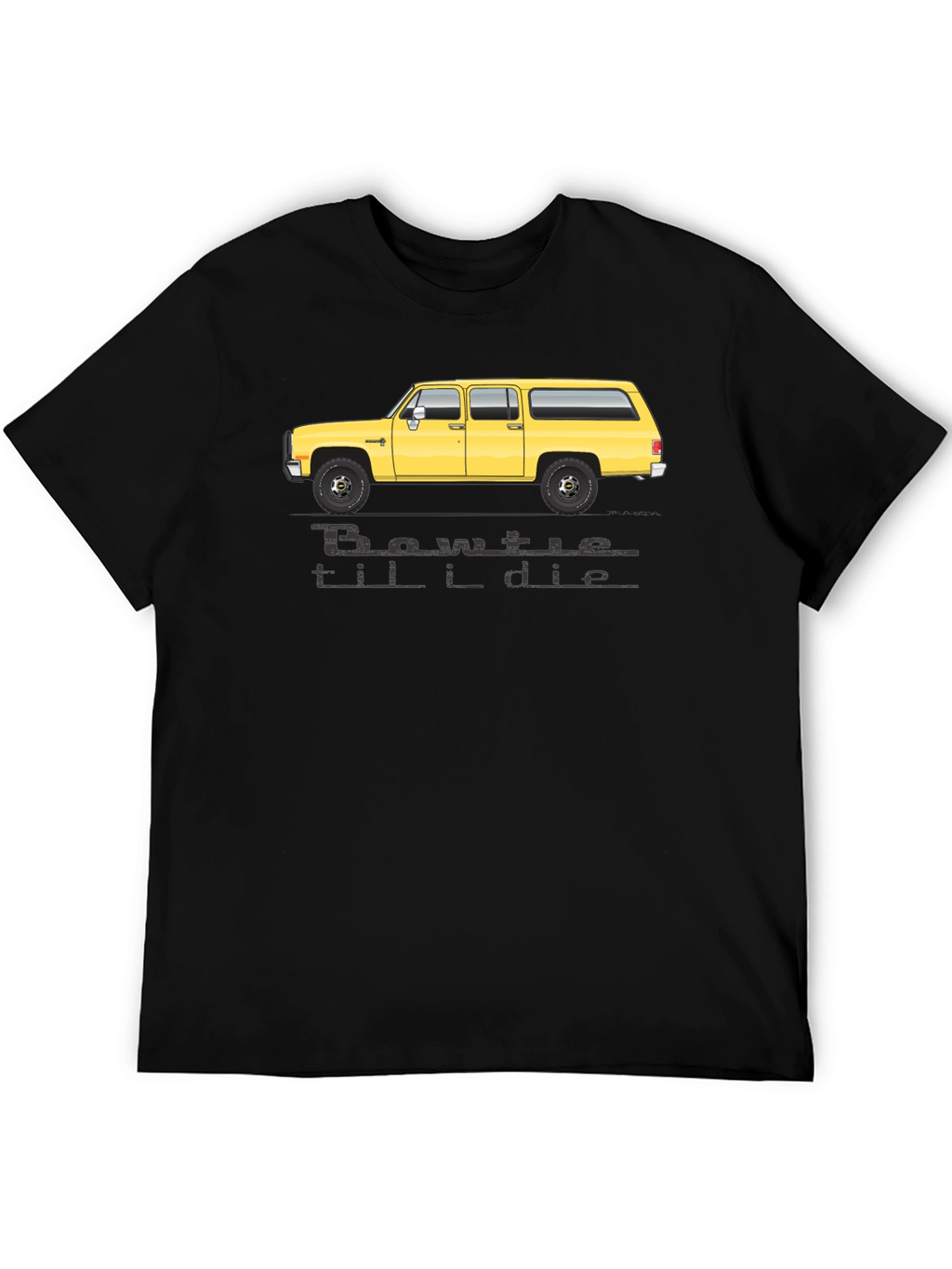 Bowtie Til I Die T-Shirt - Yellow Suburban