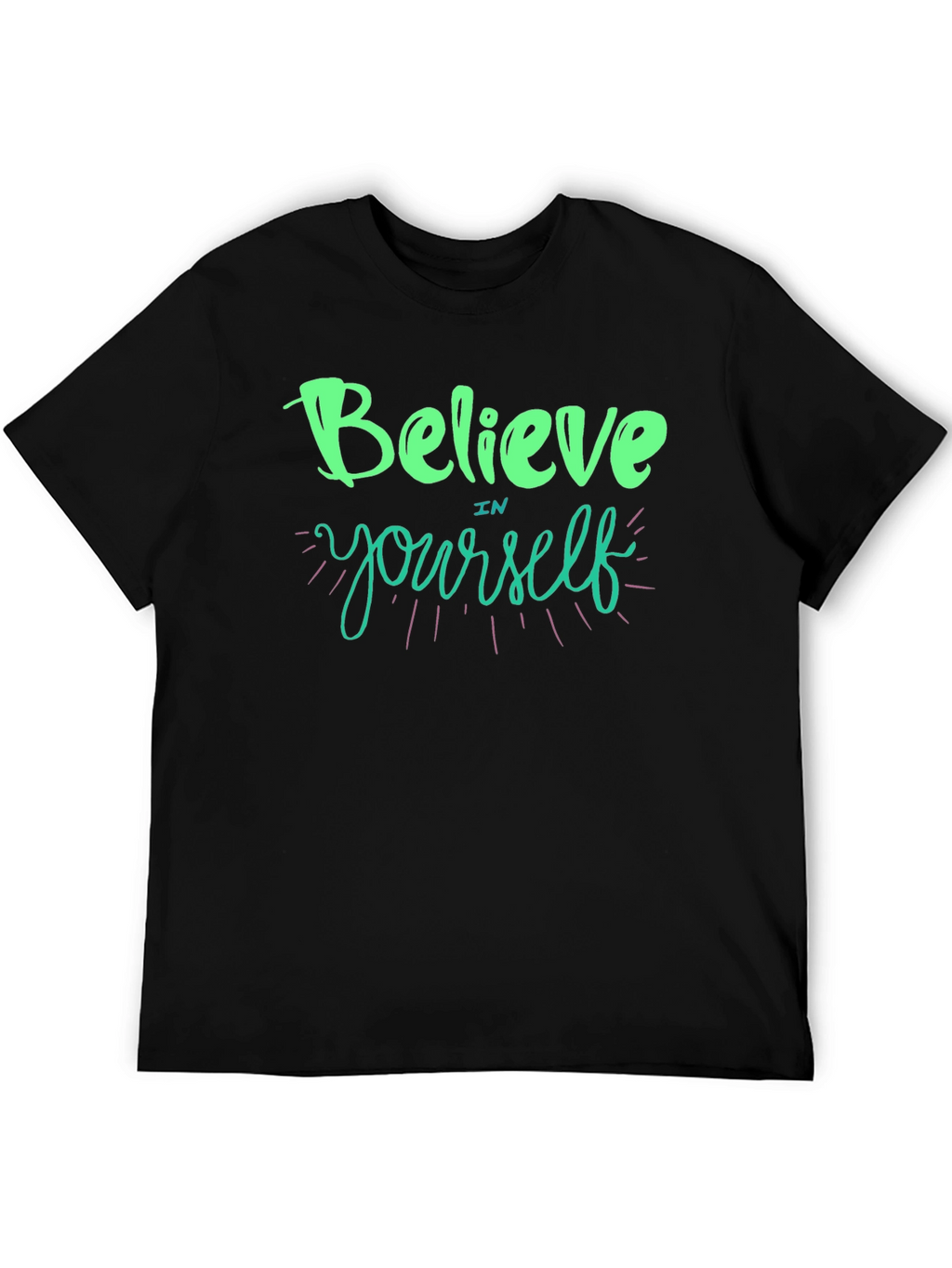 Believe In Yourself Graphic T-Shirt - Black