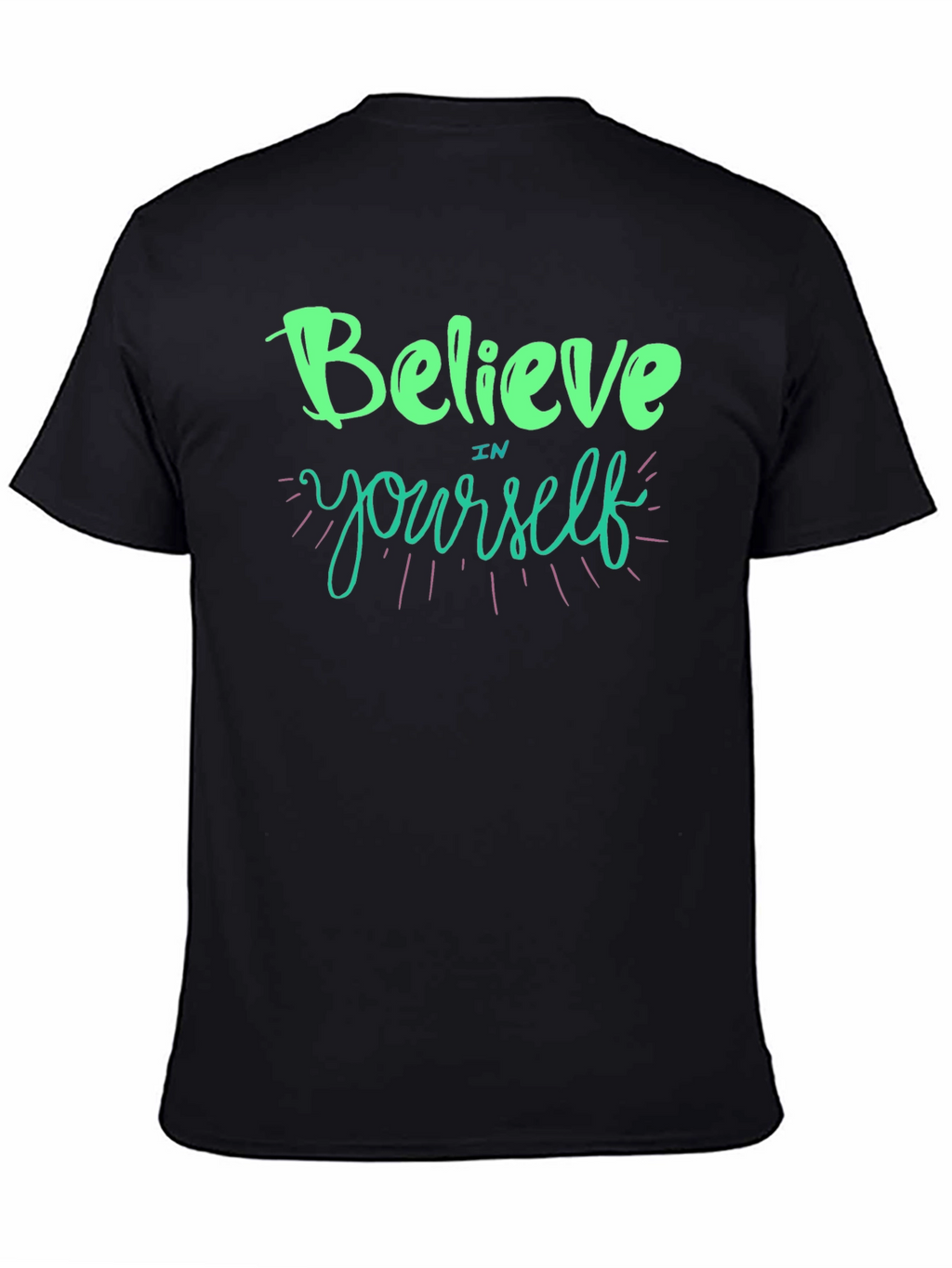 Believe In Yourself Graphic T-Shirt - Black