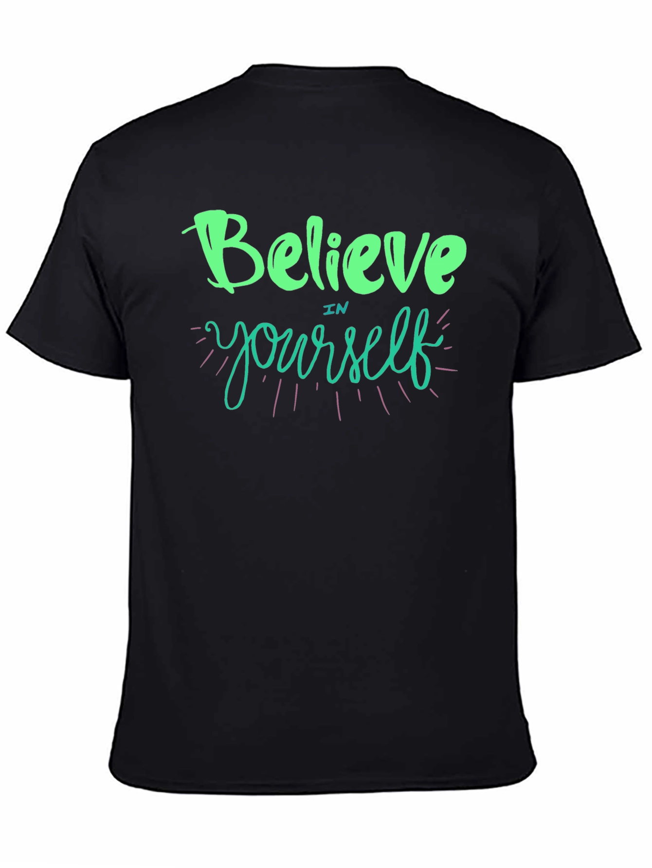 Believe In Yourself Graphic T-Shirt - Black