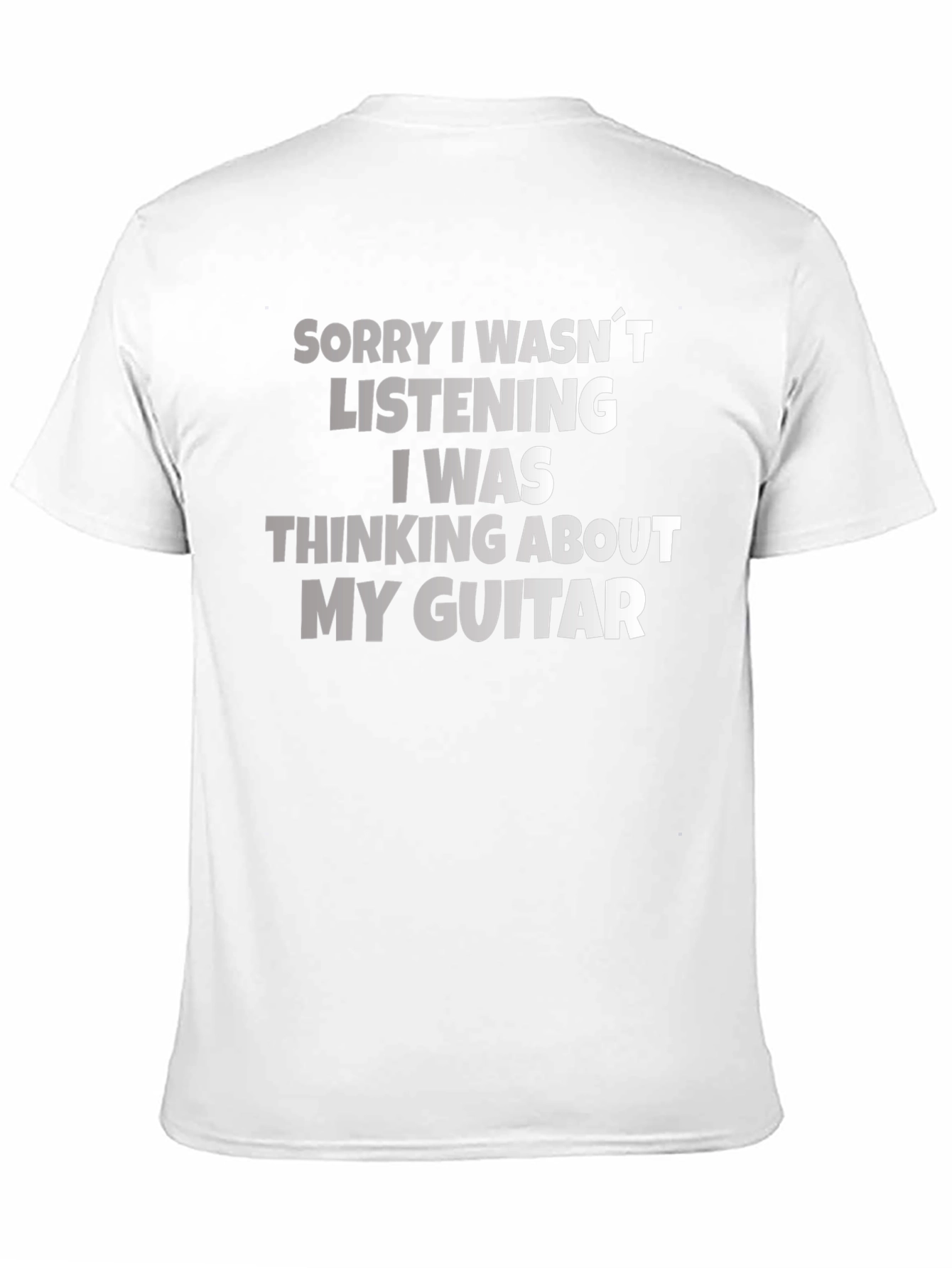 Guitar Lover T-Shirt - Sorry Wasnt Listening Musician Tee