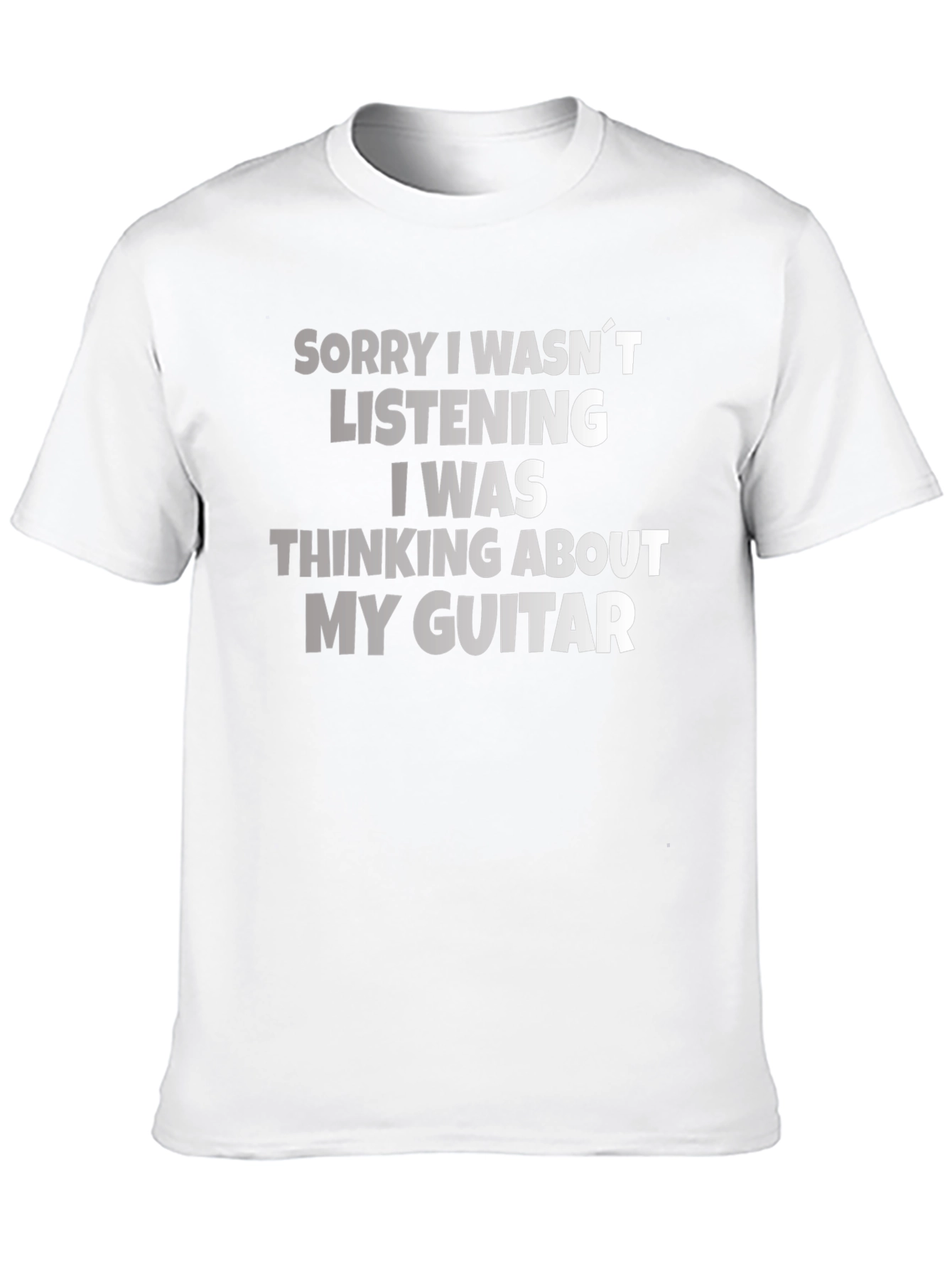 Guitar Lover T-Shirt - Sorry Wasnt Listening Musician Tee