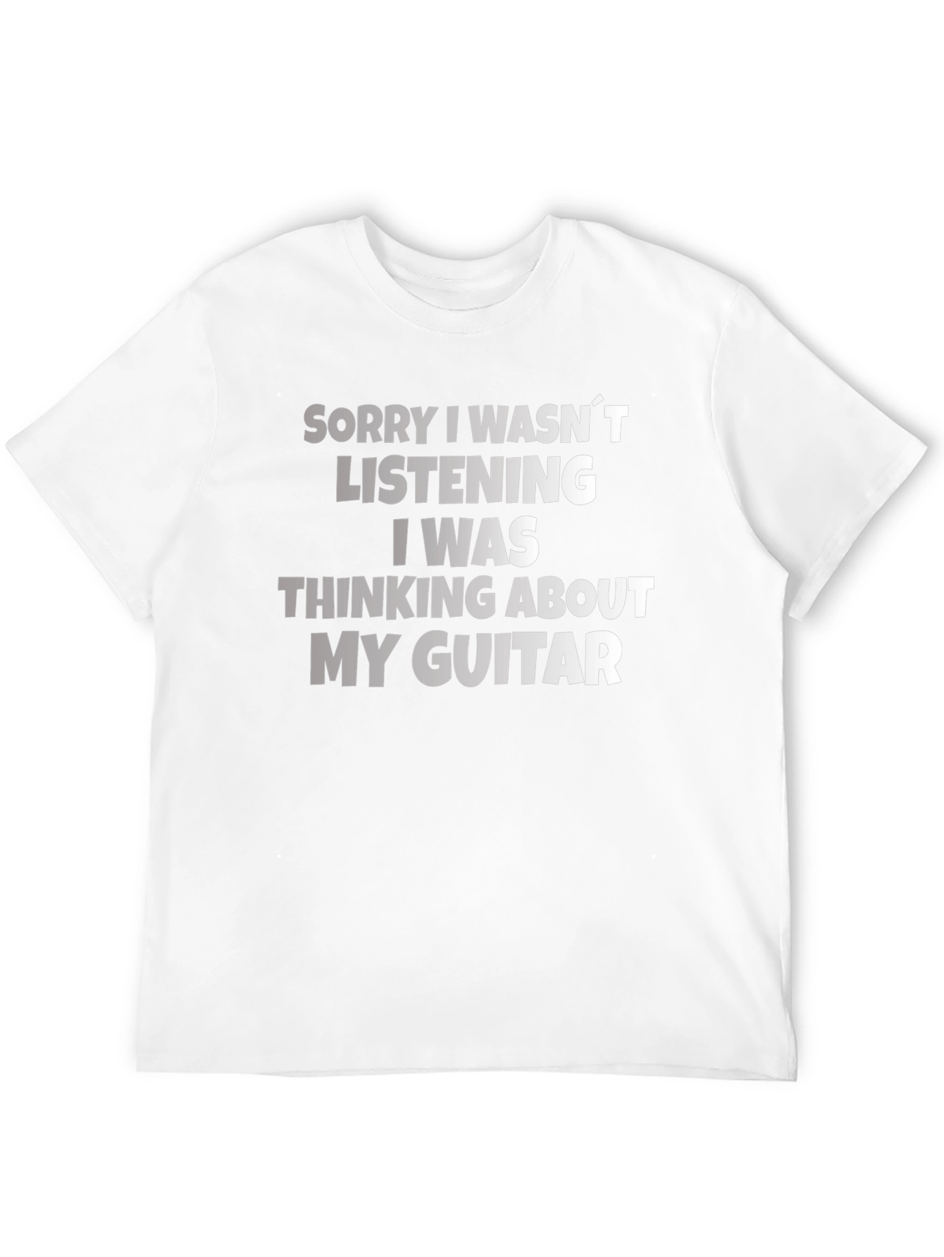 Guitar Lover T-Shirt - Sorry Wasnt Listening Musician Tee