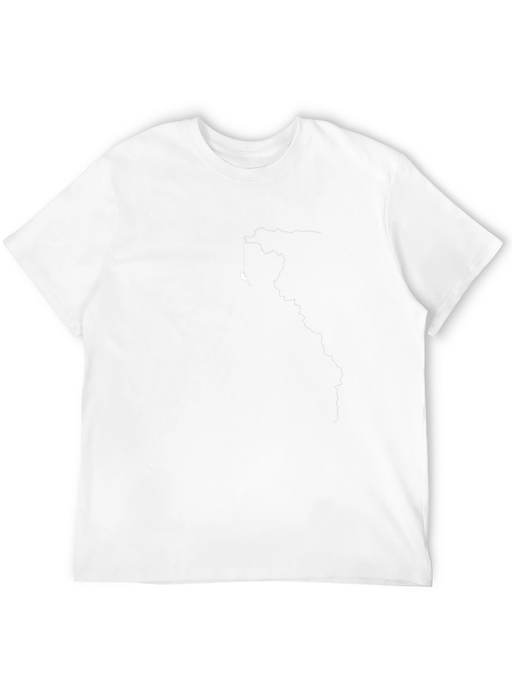 Climbing Route Tee - Black Graphic T-Shirt