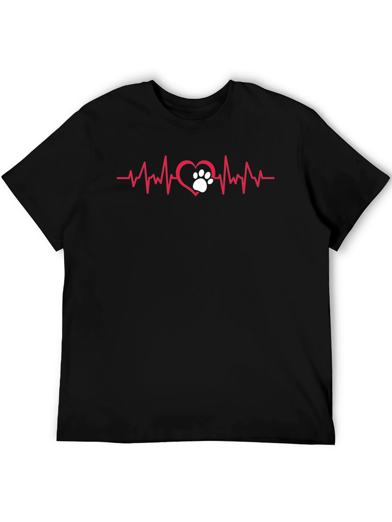 Dog Paw Heartbeat T-Shirt