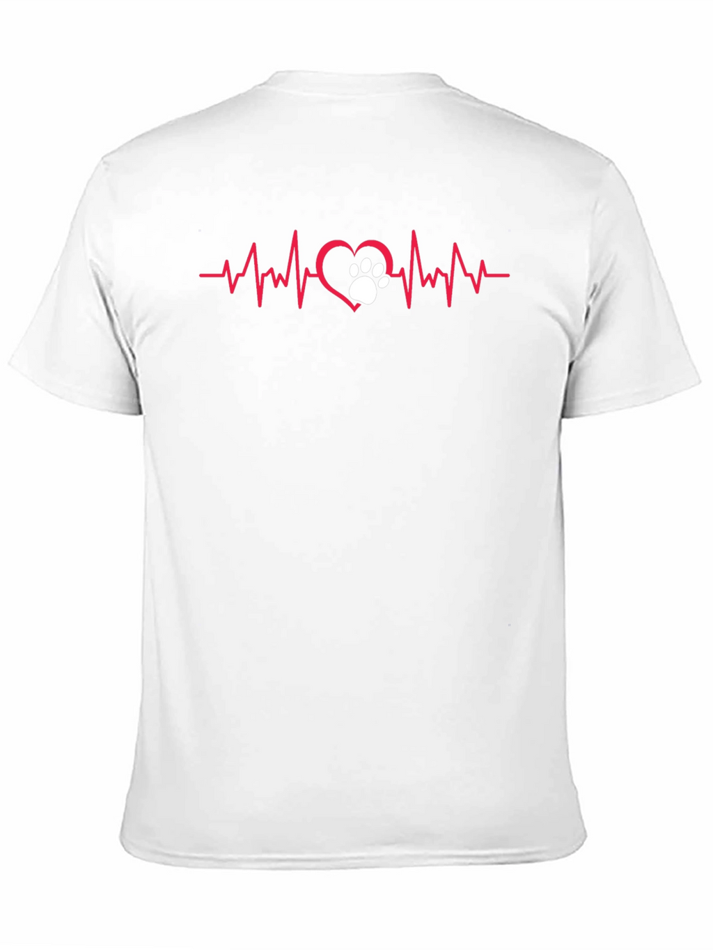 Dog Paw Heartbeat T-Shirt