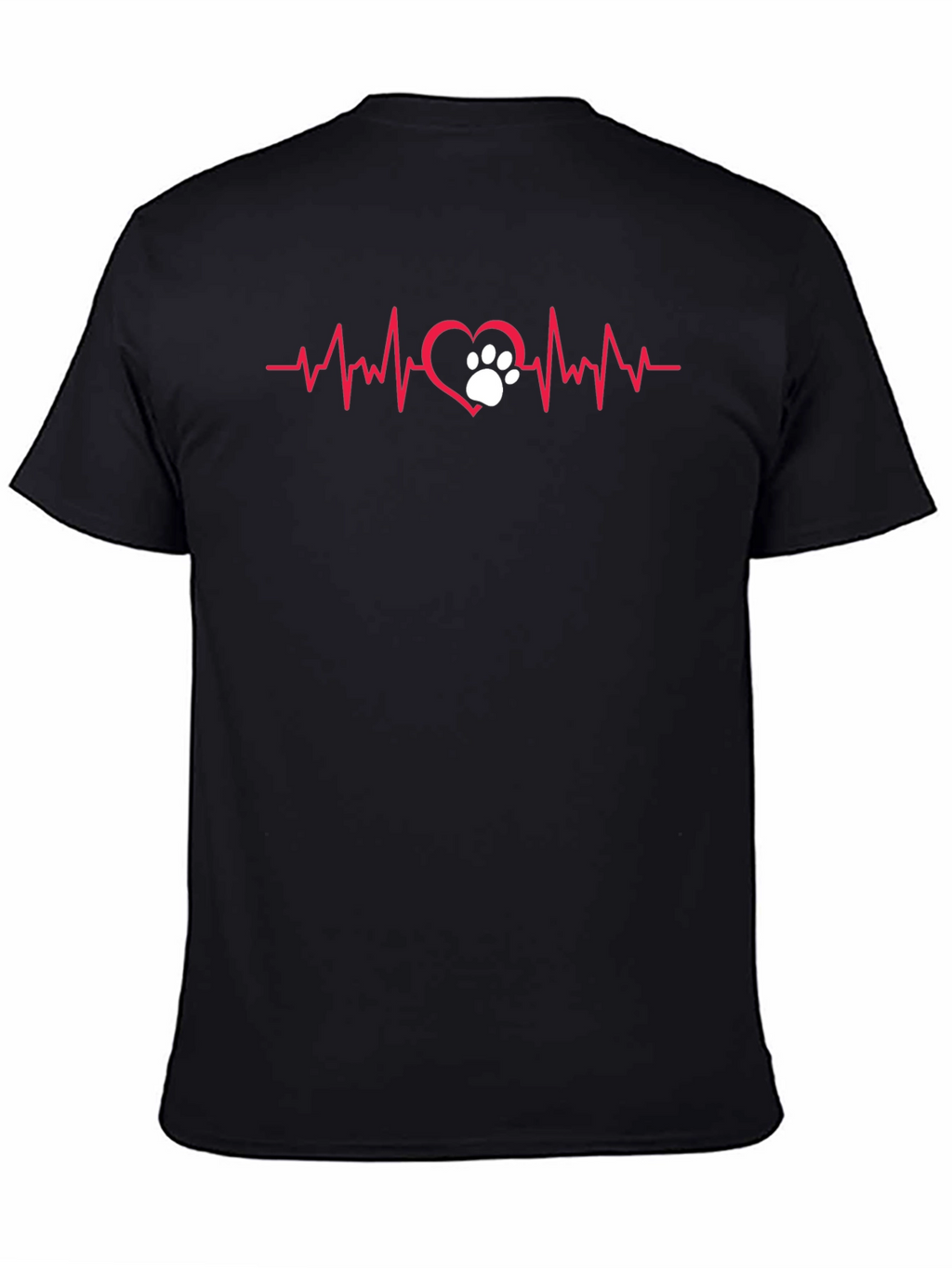 Dog Paw Heartbeat T-Shirt