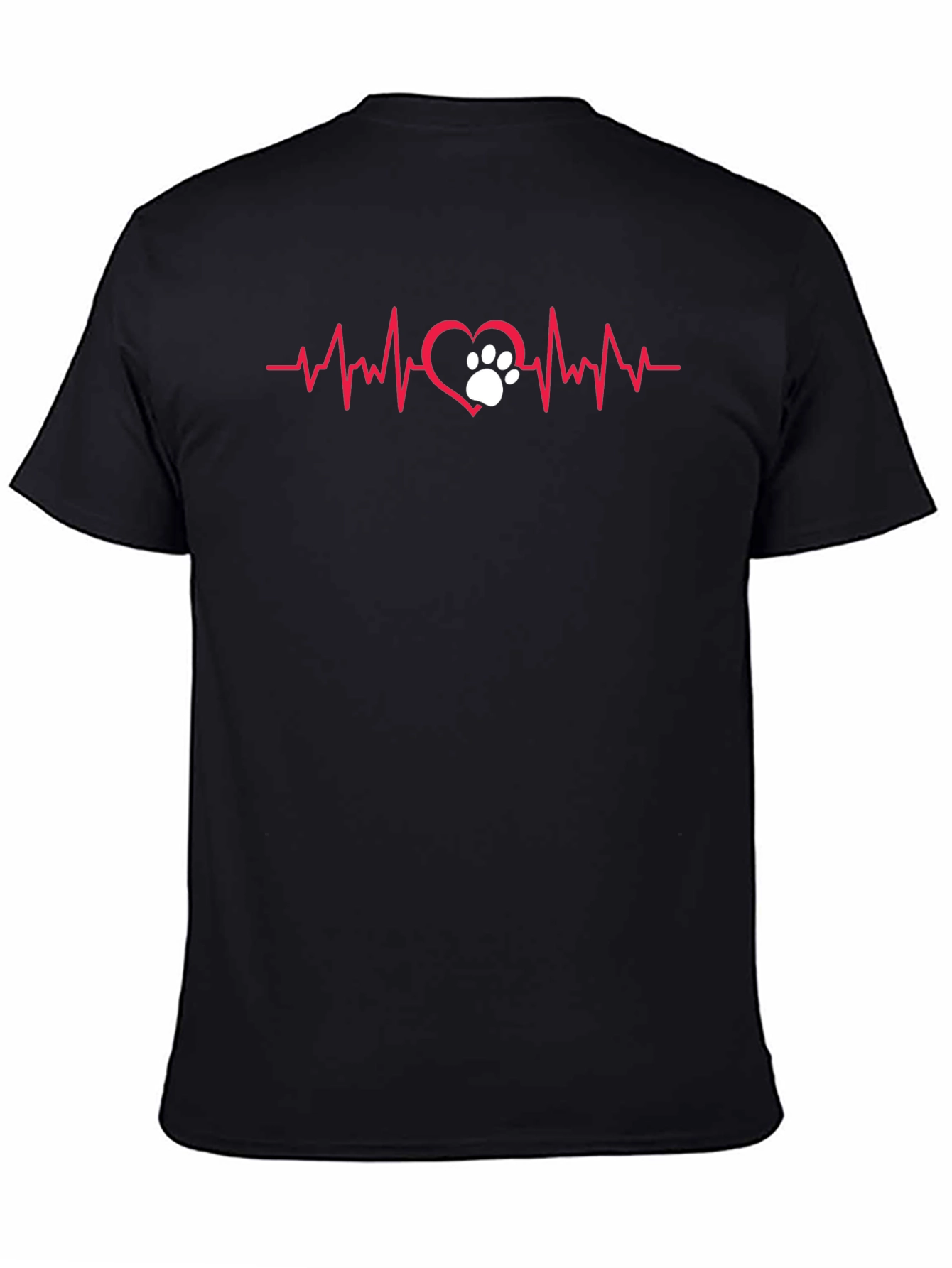 Dog Paw Heartbeat T-Shirt