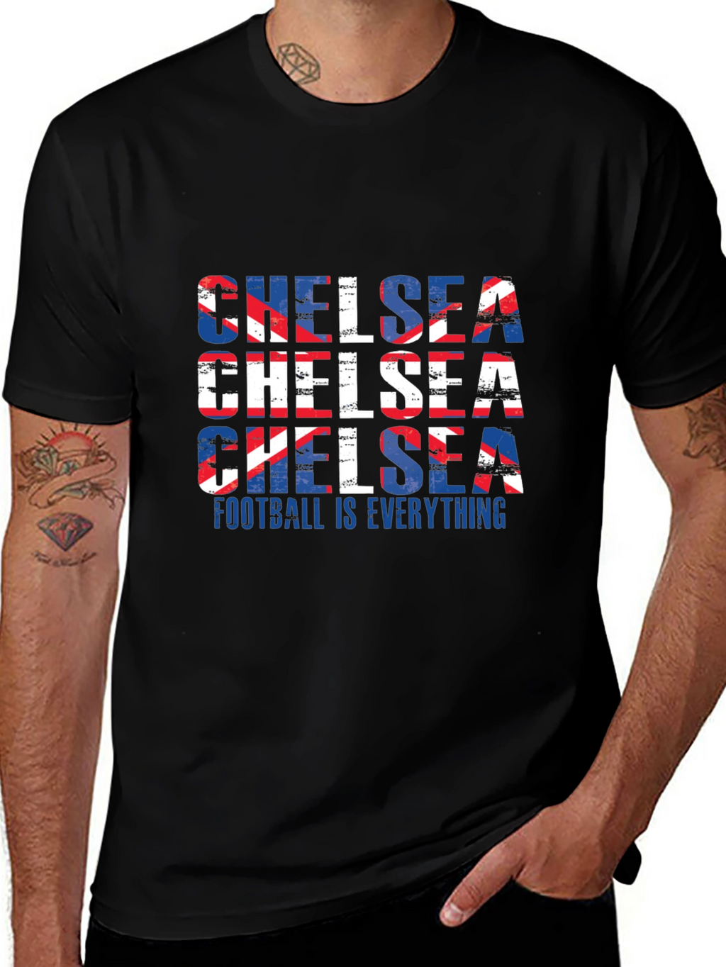 Chelsea Football Club Fan T-Shirt - Black
