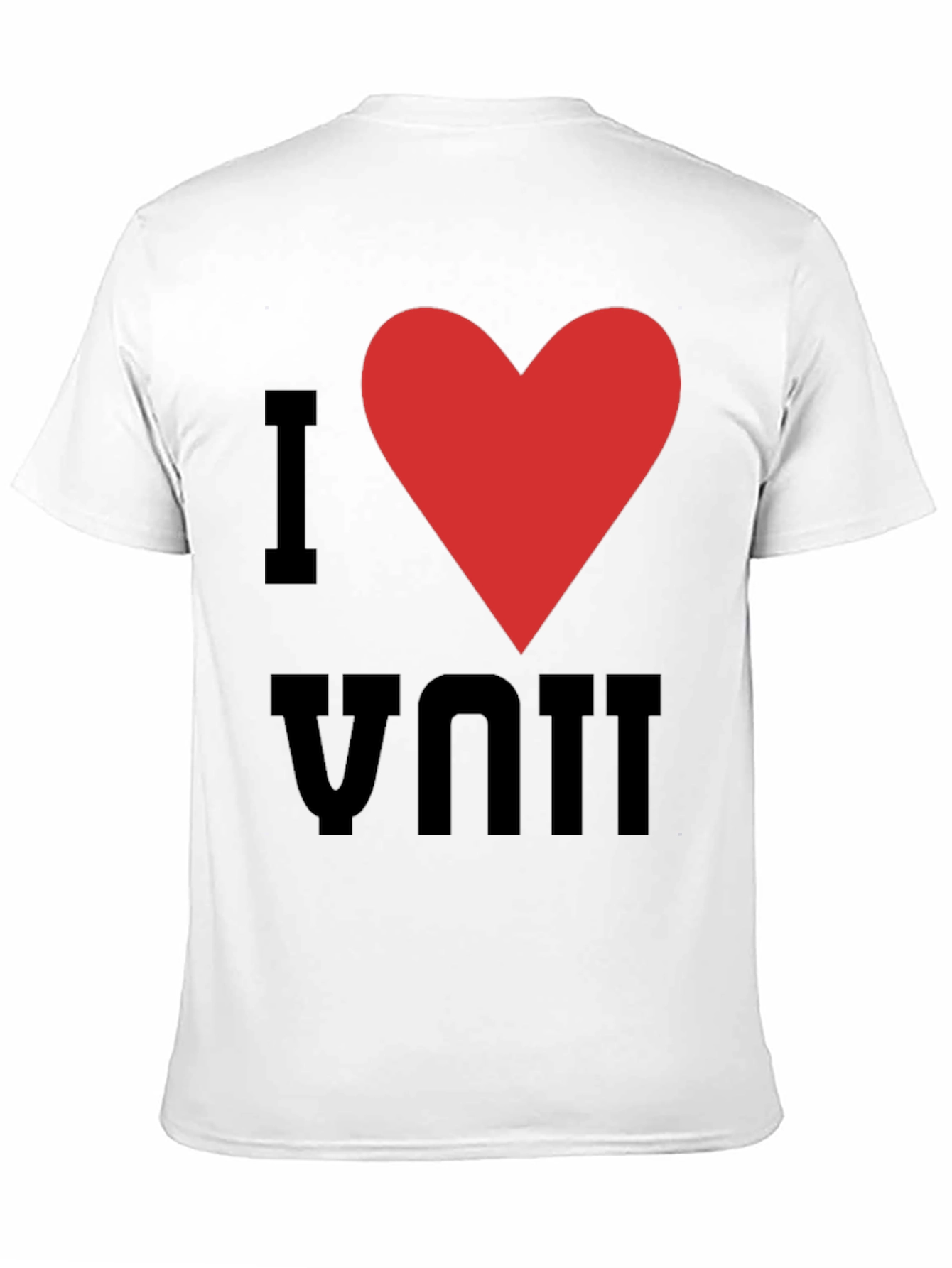 I Heart You Graphic Tee - Black Cotton T-Shirt